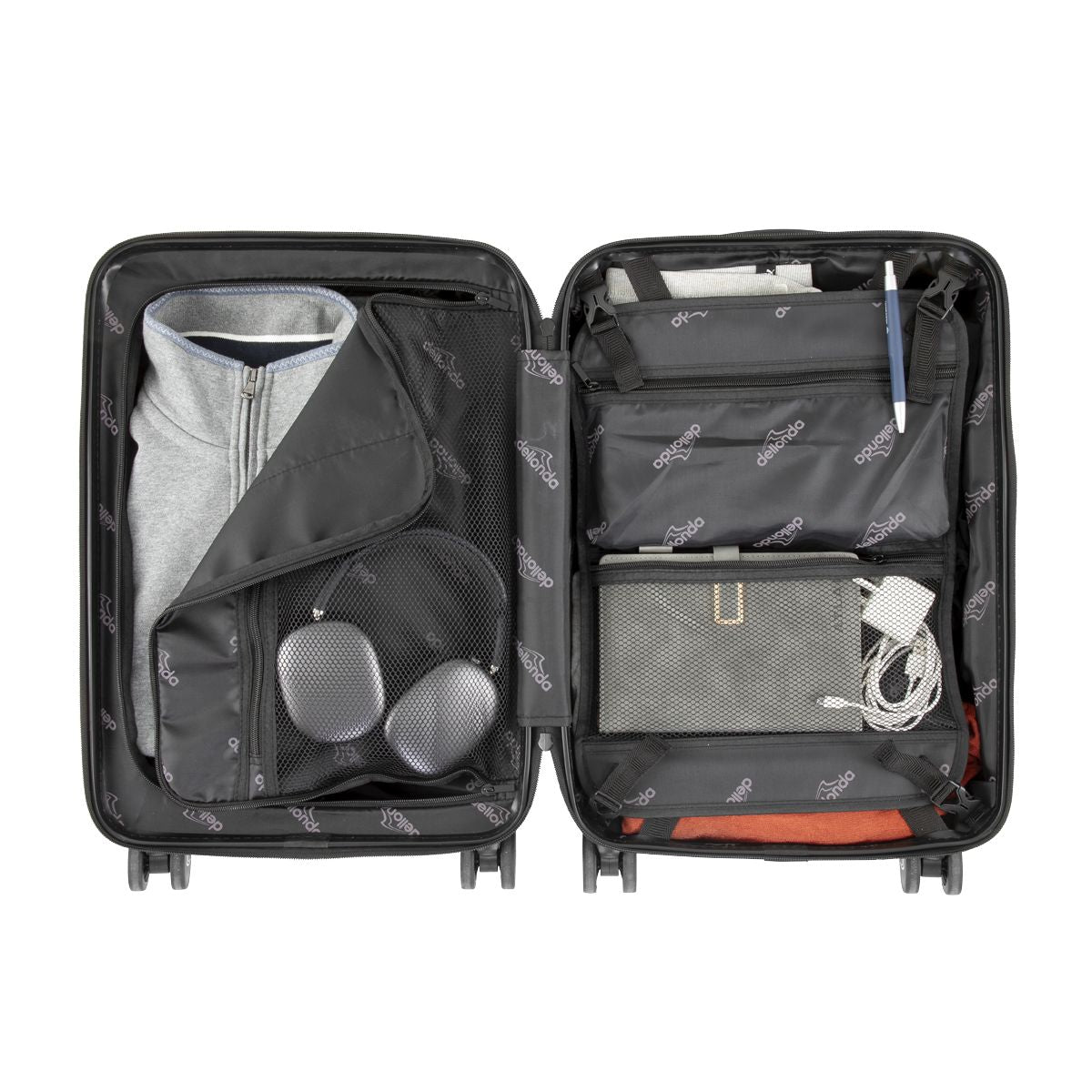 Dellonda Cabin Size Luggage with Laptop Compartments & Dual TSA Lock 20" - Image 8
