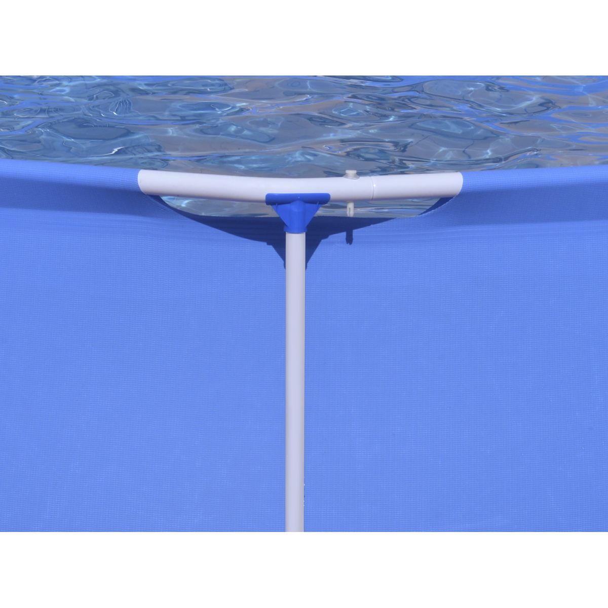Dellonda Steel Frame Round Swimming Pool & Filter Pump 10ft - Blue - Image 4