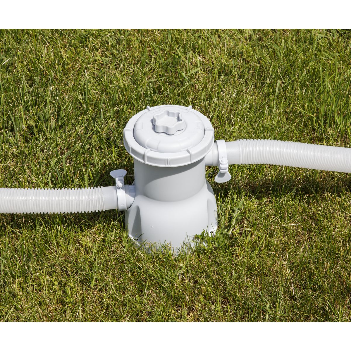 Dellonda Steel Frame Round Swimming Pool & Filter Pump 10ft - Blue - Image 8