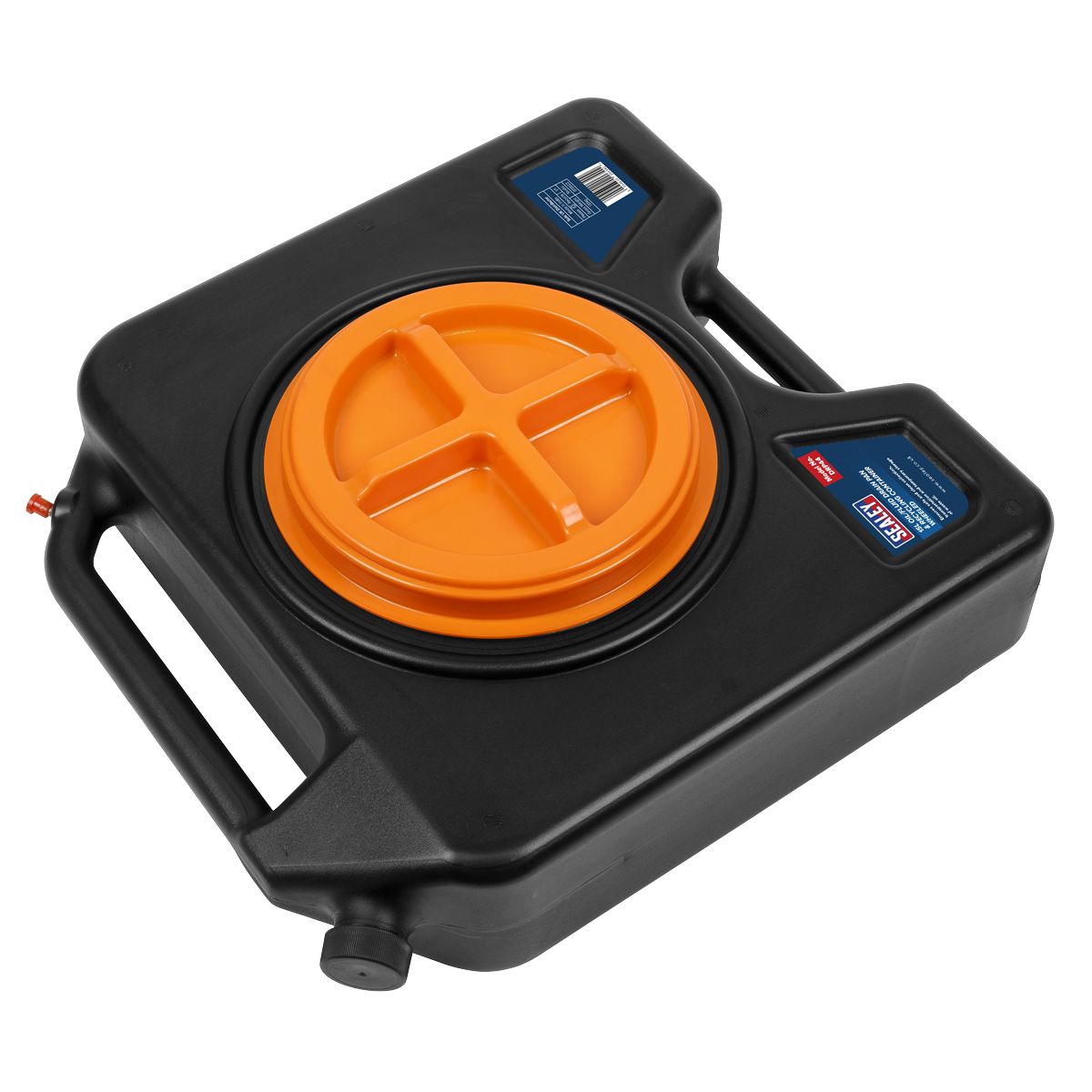 Sealey Oil/Fluid Drain & Recycling Container with Wheels 15L - Image 1