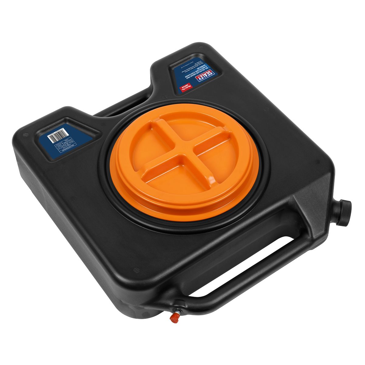 Sealey Oil/Fluid Drain & Recycling Container with Wheels 15L - Image 3