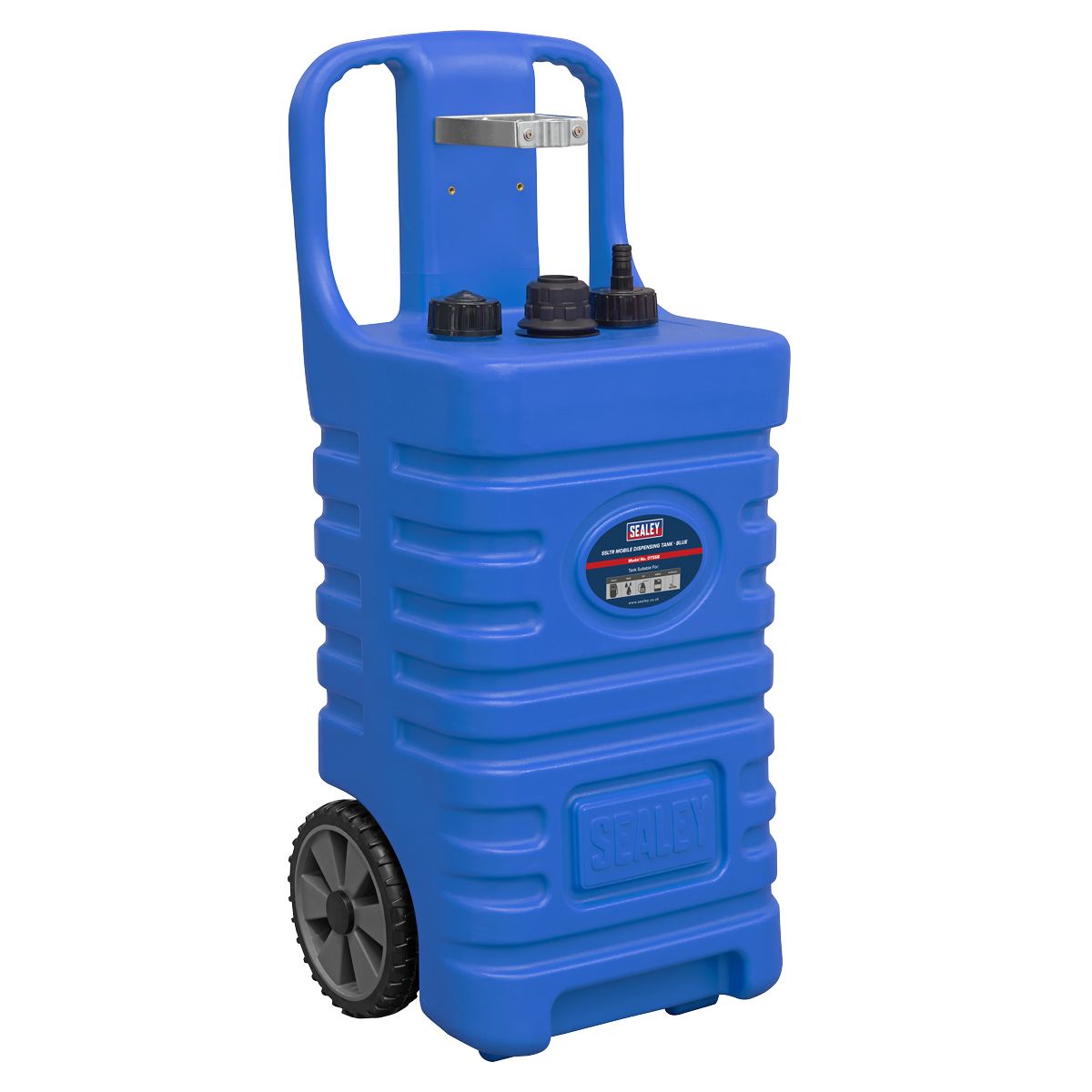 Sealey Mobile Dispensing Tank 55L - Blue - Image 1
