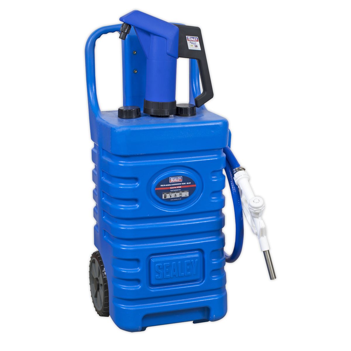 Sealey Mobile Dispensing Tank with AdBlue Pump 55L - Blue - Image 5