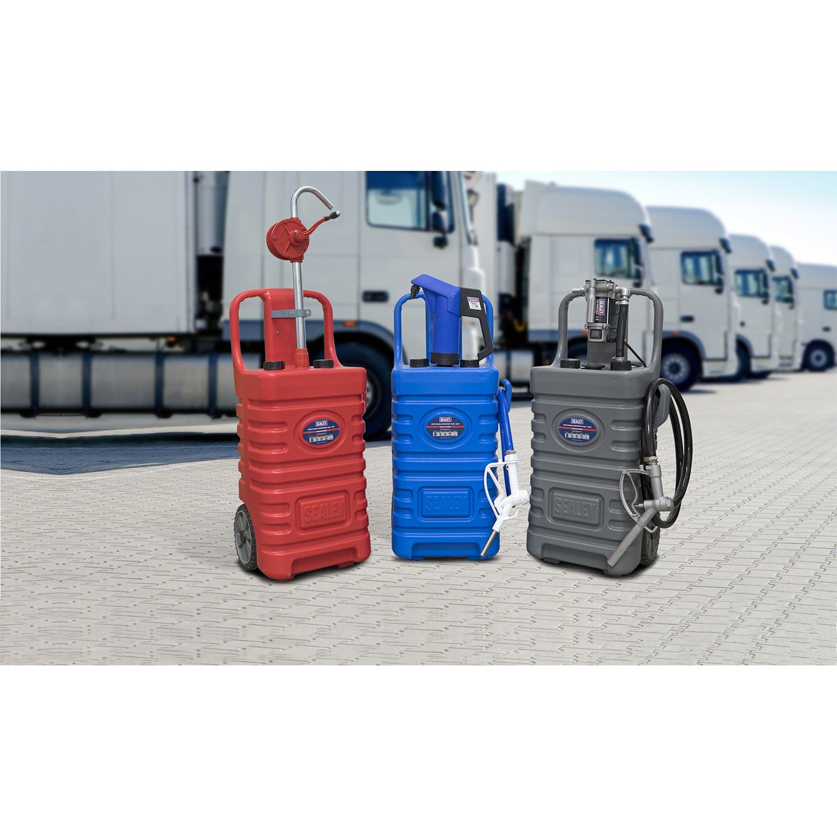 Sealey Mobile Dispensing Tank with AdBlue Pump 55L - Blue - Image 7