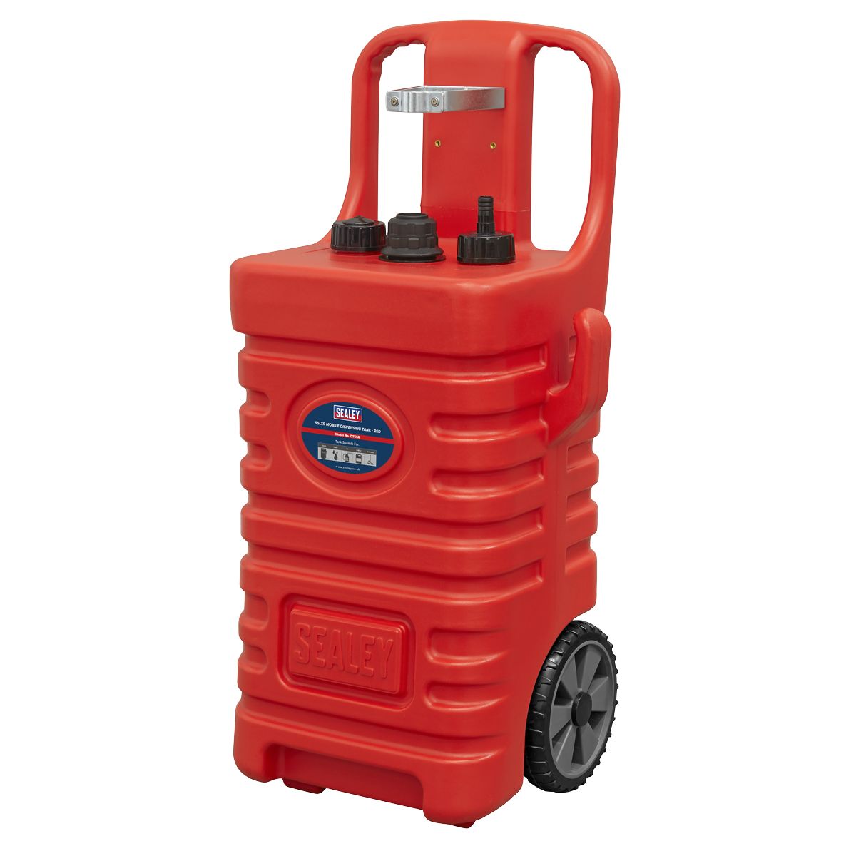 Sealey Mobile Dispensing Tank 55L - Red - Image 2