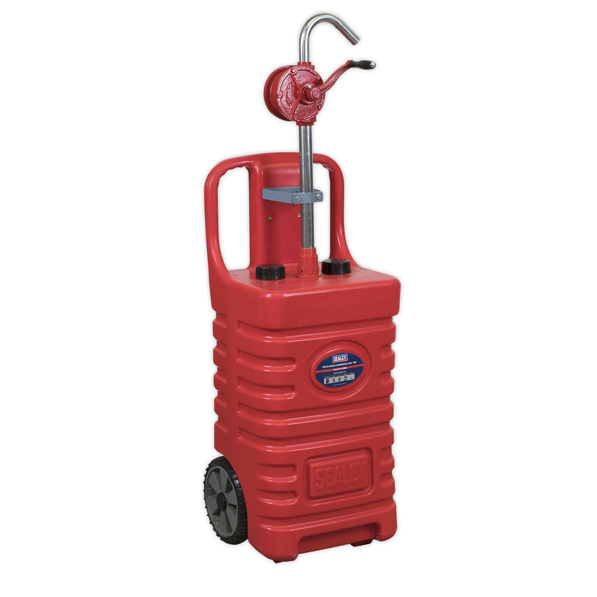 Sealey Mobile Dispensing Tank with Oil Rotary Pump 55L - Red DT55RCOMBO1