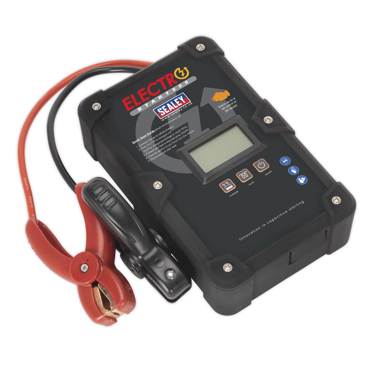 Sealey 12V ElectroStart Batteryless Power Start 800A - Image 1