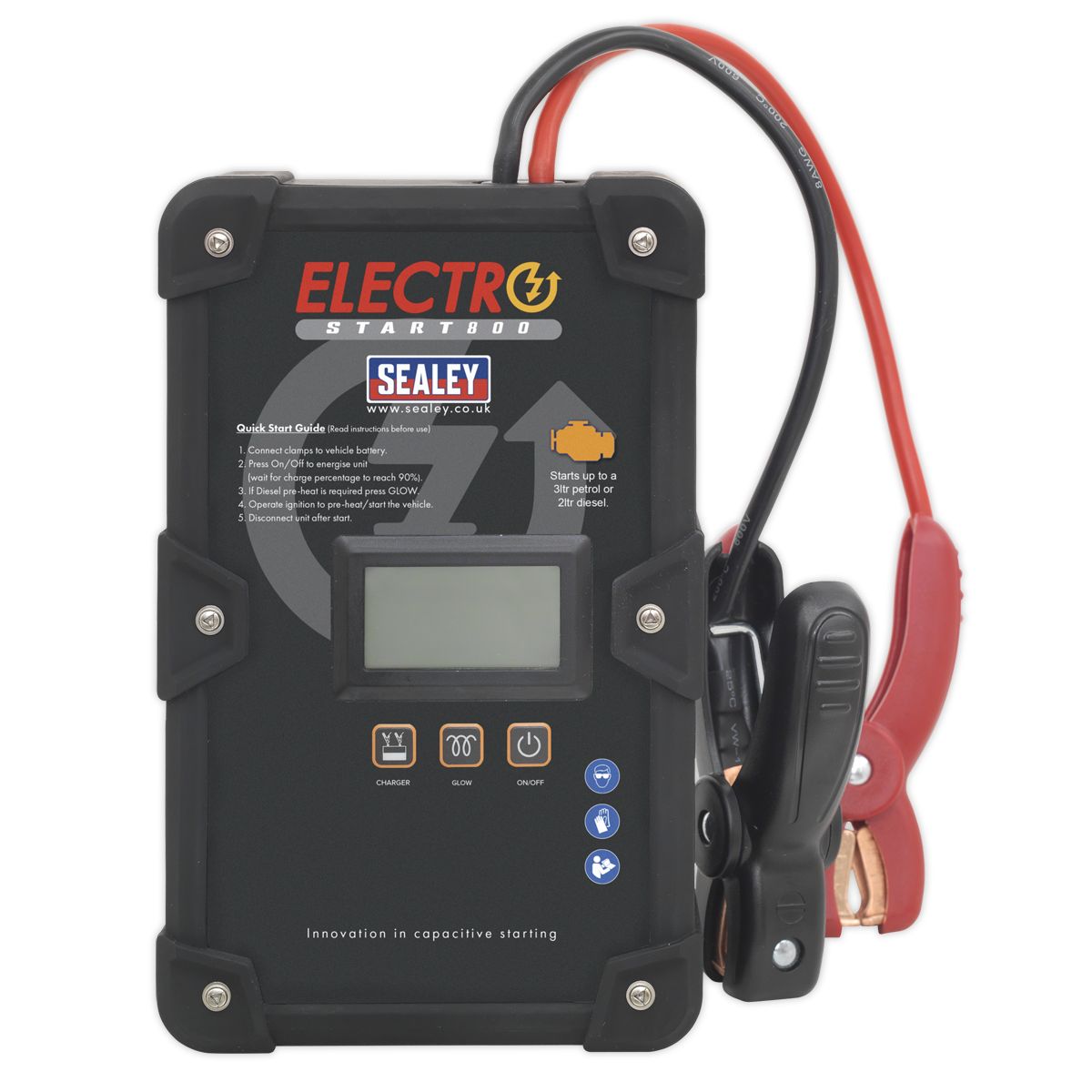 Sealey 12V ElectroStart Batteryless Power Start 800A - Image 7