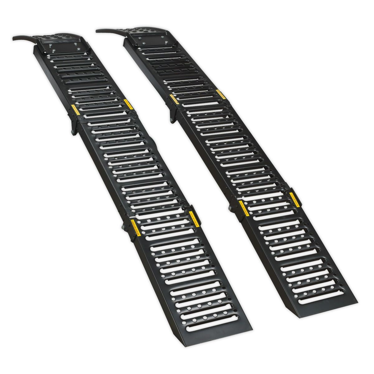 Sealey Steel Folding Loading Ramps 500kg Capacity - Pair - Image 1