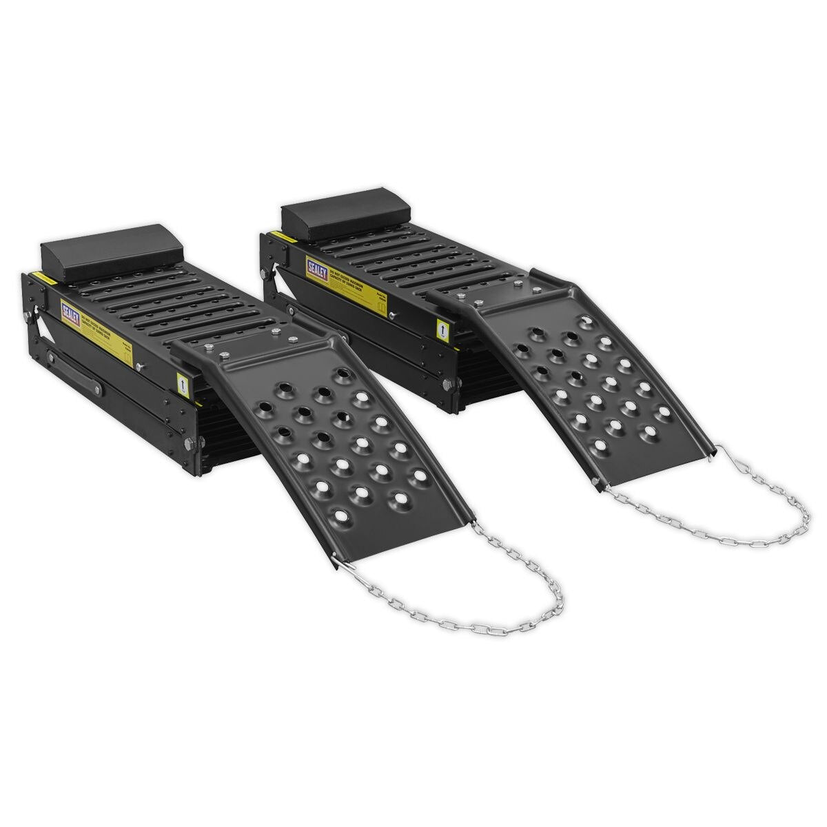 Sealey Steel Folding Loading Ramps 500kg Capacity - Pair - Image 2