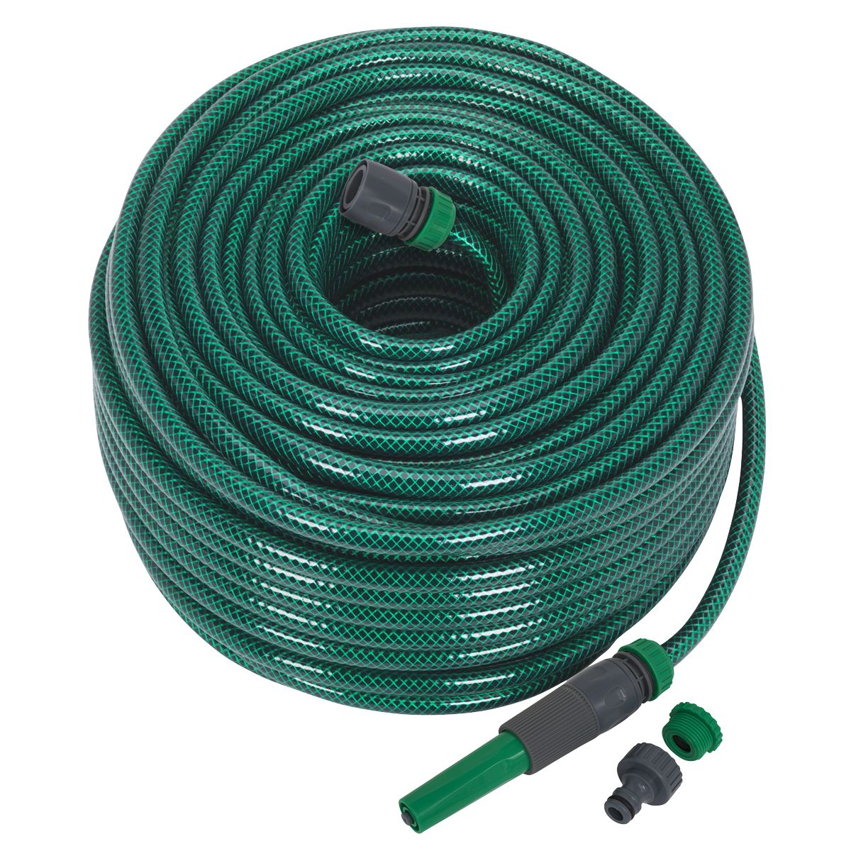 Sealey Water Hose 80m with Fittings - Image 1