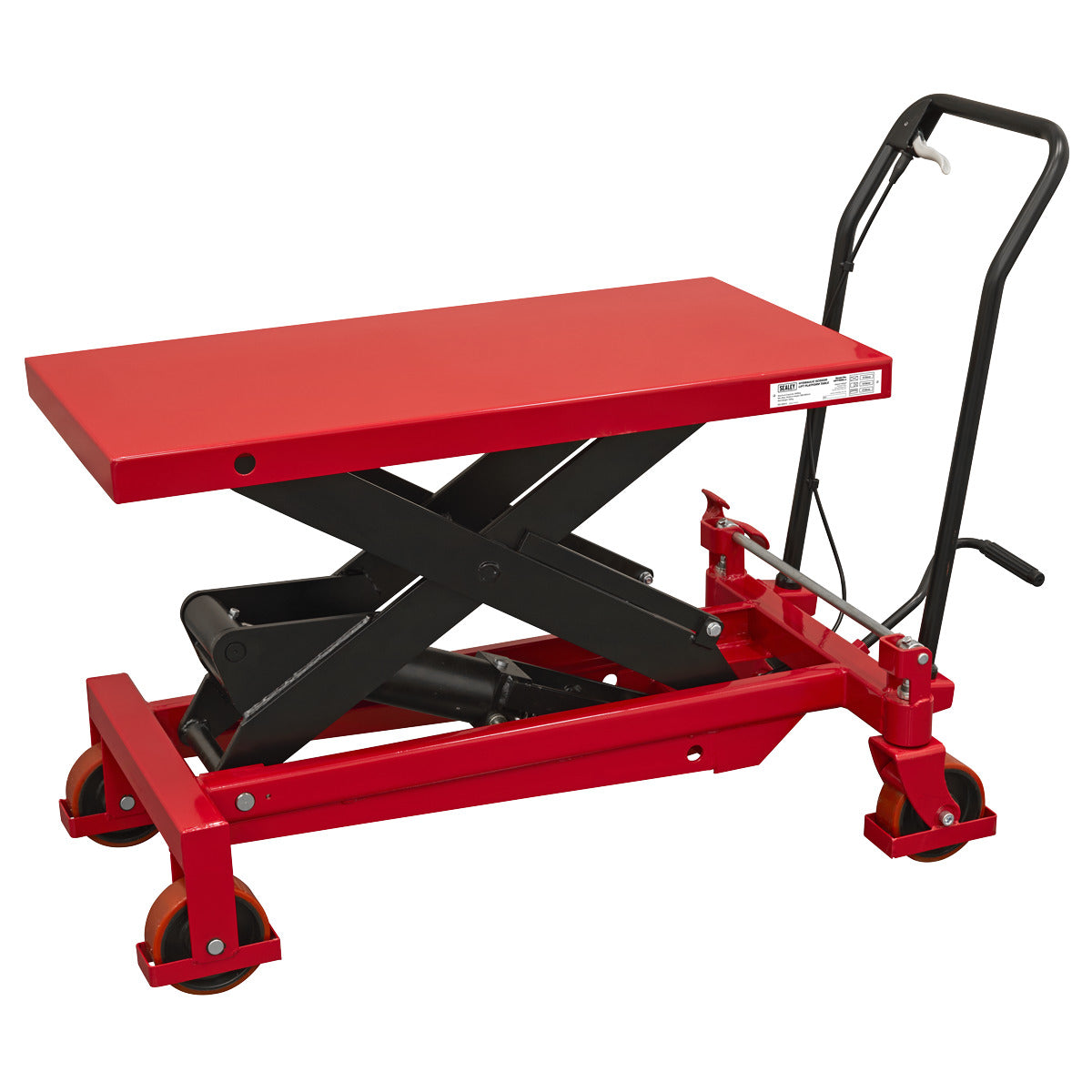 Sealey Hydraulic Scissor Lift Platform Table 1000kg Capacity HPT1000