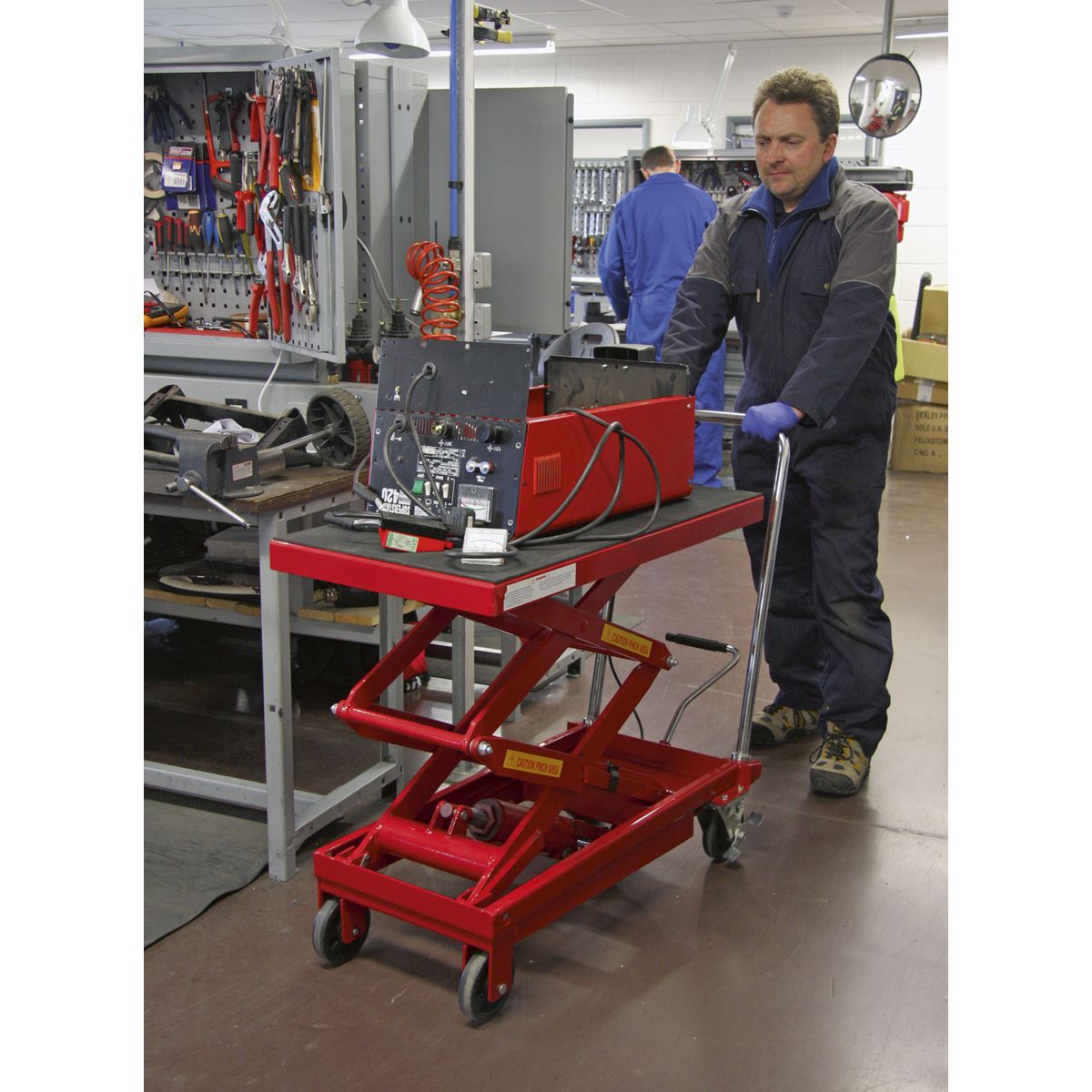Sealey Hydraulic Scissor Lift Platform Table 300kg Capacity - Image 2