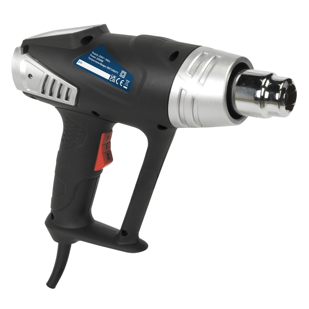 Sealey 2000W Heat Gun Kit 350¬∞C/600¬∞C - Image 4