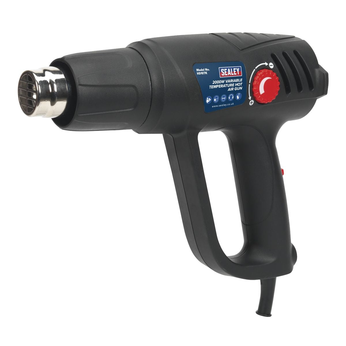 Sealey 2000W Variable Temperature Heat Gun Kit 50-450¬∞C/90-600¬∞C - Image 1