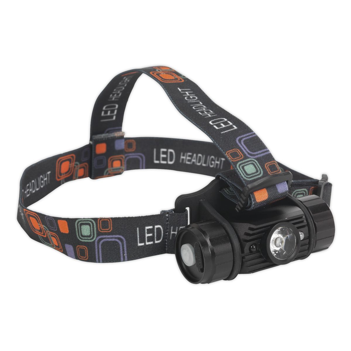 Sealey Rechargeable Head Torch with Auto-Sensor 5W SMD LED - Image 1