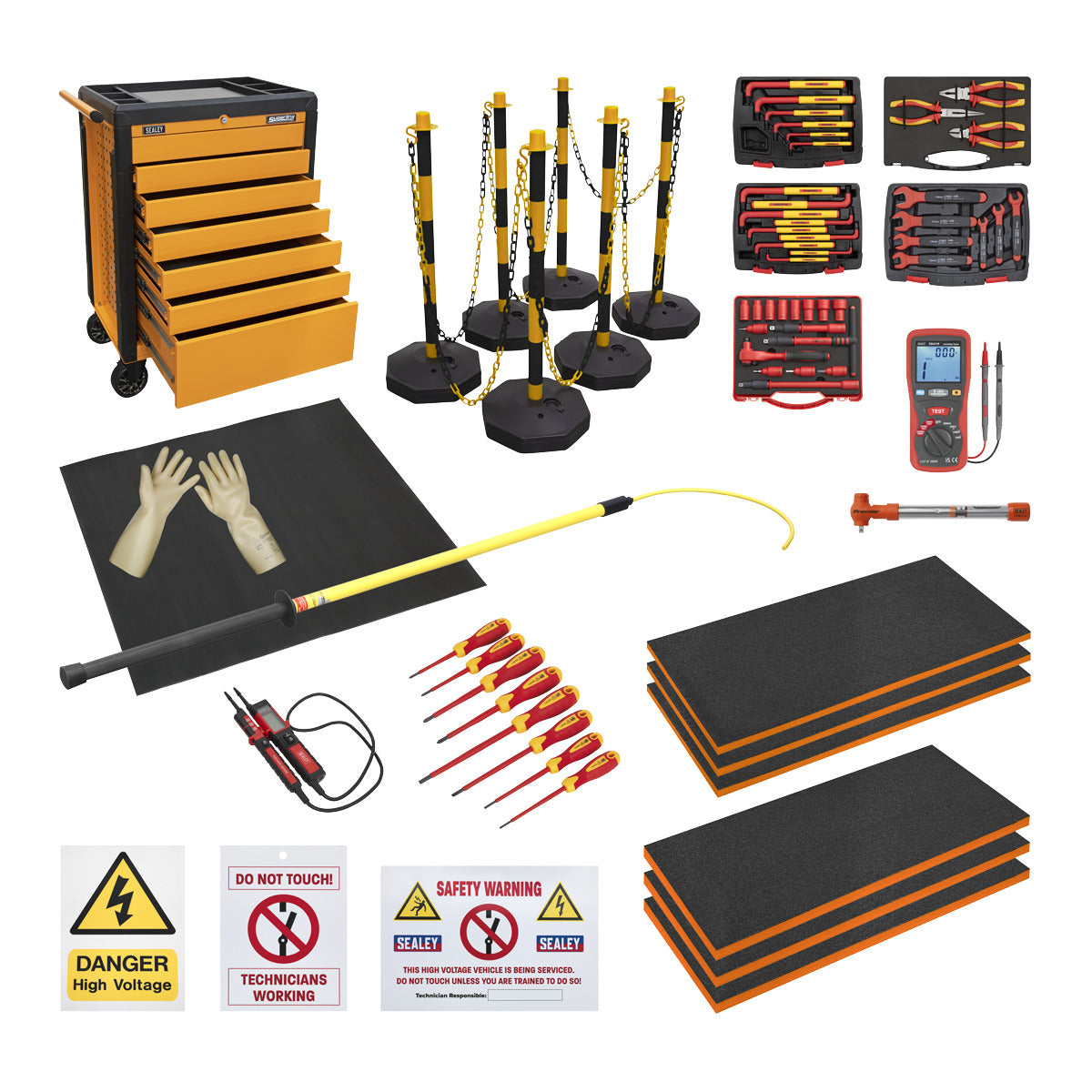Sealey EV/Hybrid Master Tool Kit 19pc HVCOM1