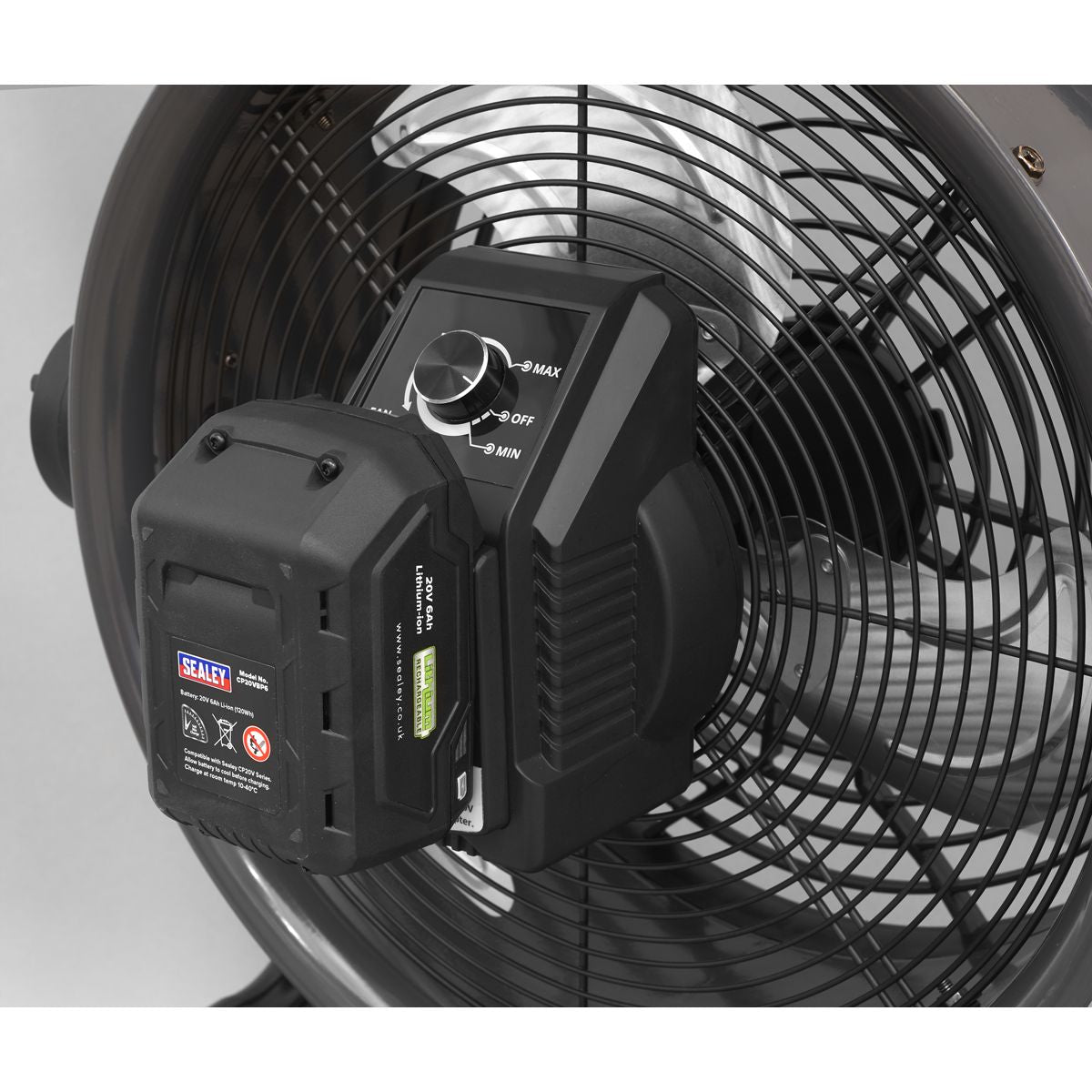 Sealey 16" High Velocity Drum Fan 230V with Cordless Option - Image 5