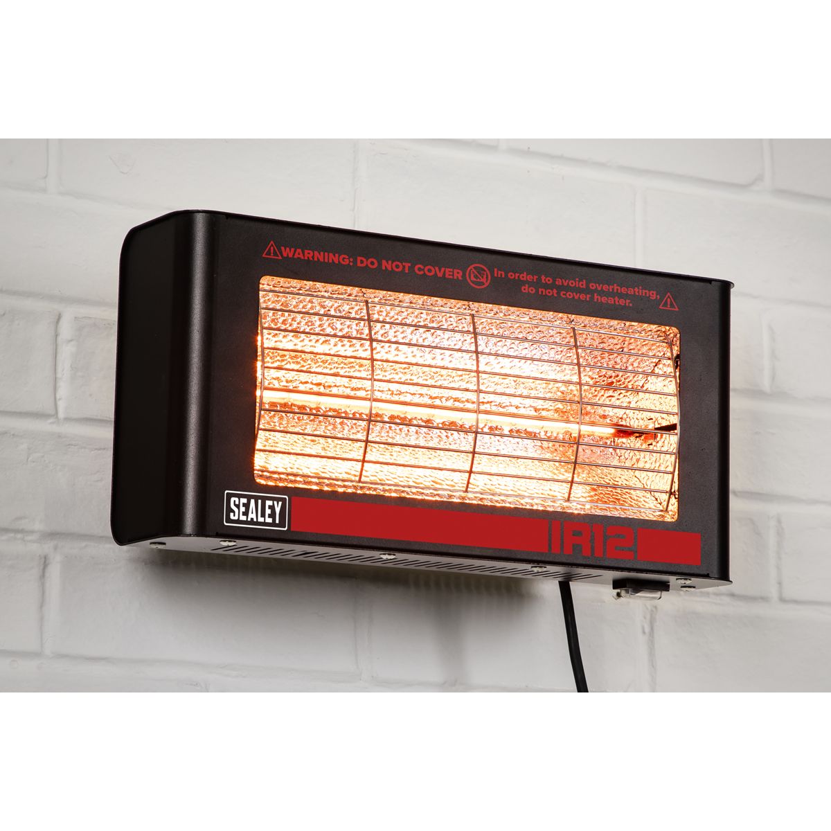 Sealey Wall Mounting Infrared Quartz Heater 1.2W/230V - Image 8