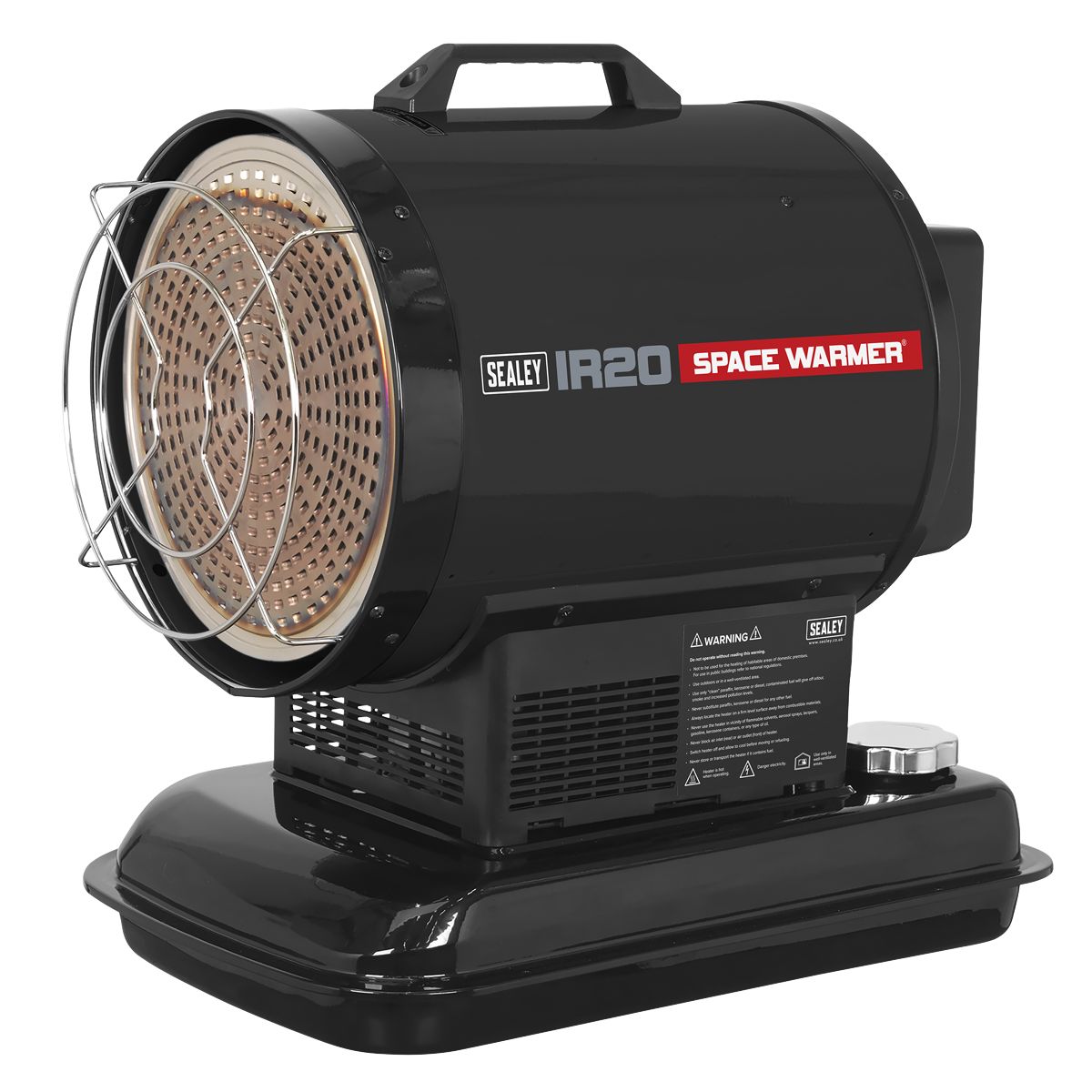 Sealey Space Warmer Infrared Paraffin/Kerosene/Diesel Heater 70,000Btu/hr - Image 1