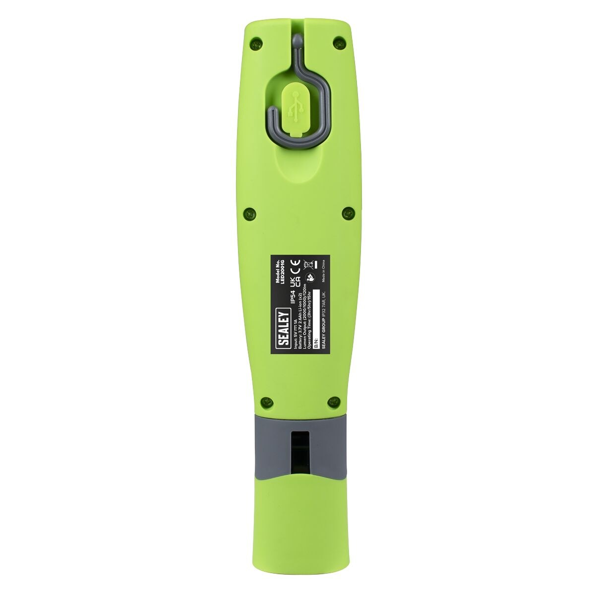 Sealey LED Twist Rechargeable Inspection Light Green - Image 8