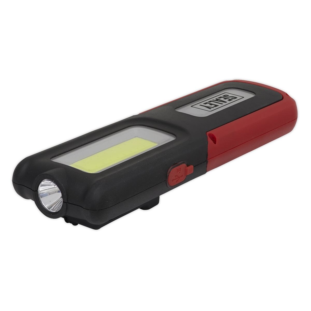 Sealey Rechargeable Inspection Light with Power Bank 5W COB & 3W SMD LED - Red - Image 3