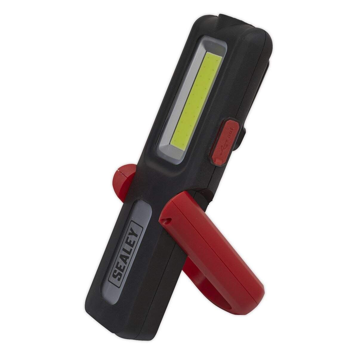 Sealey Rechargeable Inspection Light with Power Bank 5W COB & 3W SMD LED - Red - Image 6