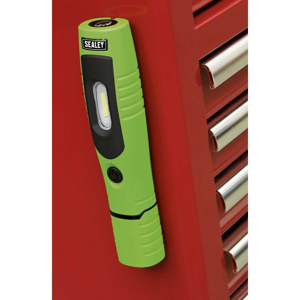 Sealey Rechargeable 360¬∞ Inspection Lamp 4W & 3W SMD LED - Green - Image 7