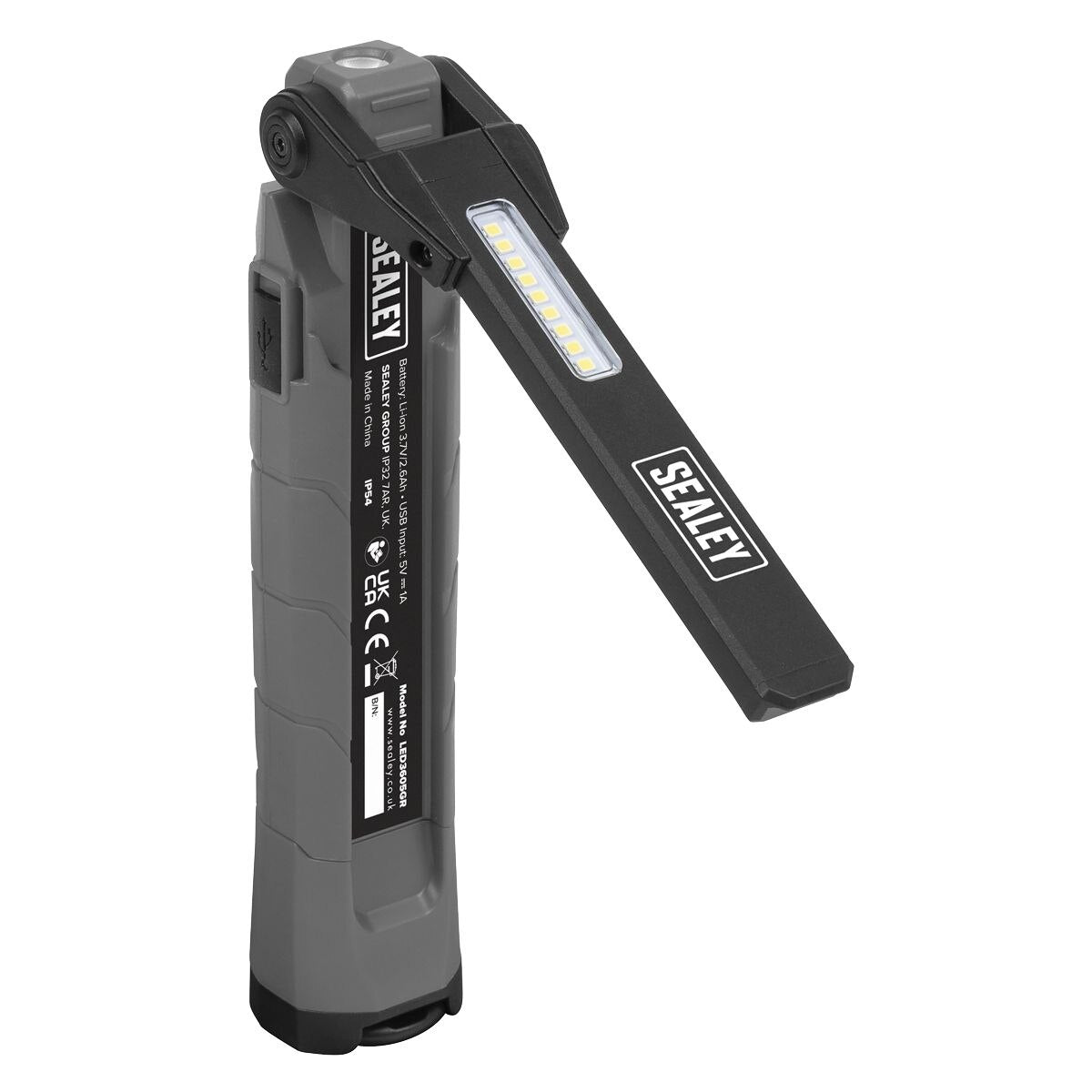 Sealey Rechargeable 360¬∞ Inspection Light 10W & 2 x 4W SMD LED - Grey - Image 8