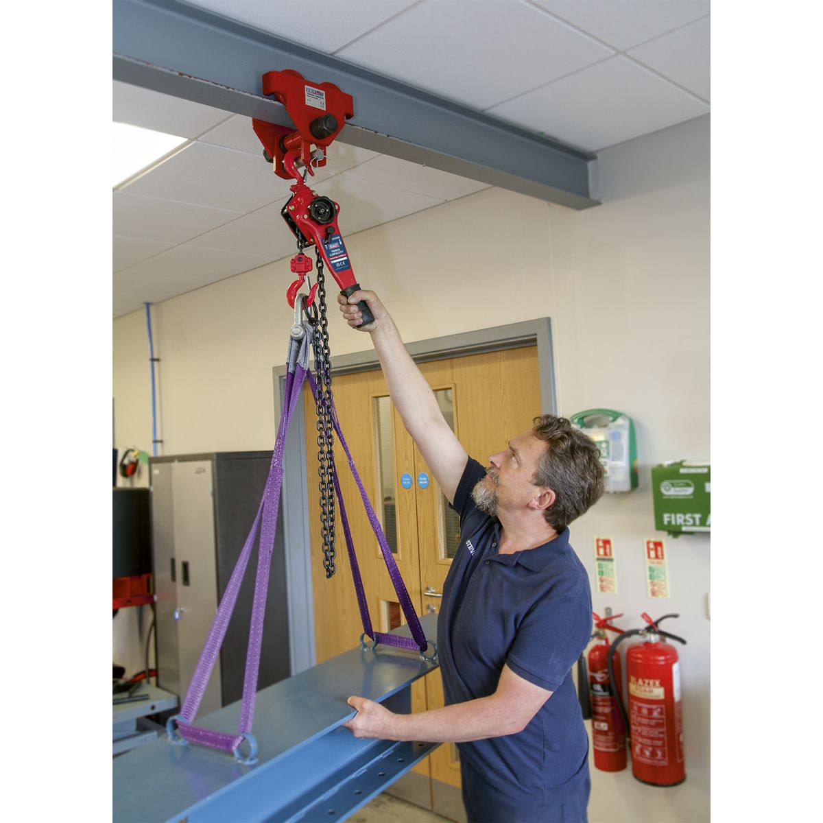 Sealey Steel Lever Hoist 750kg - Image 2