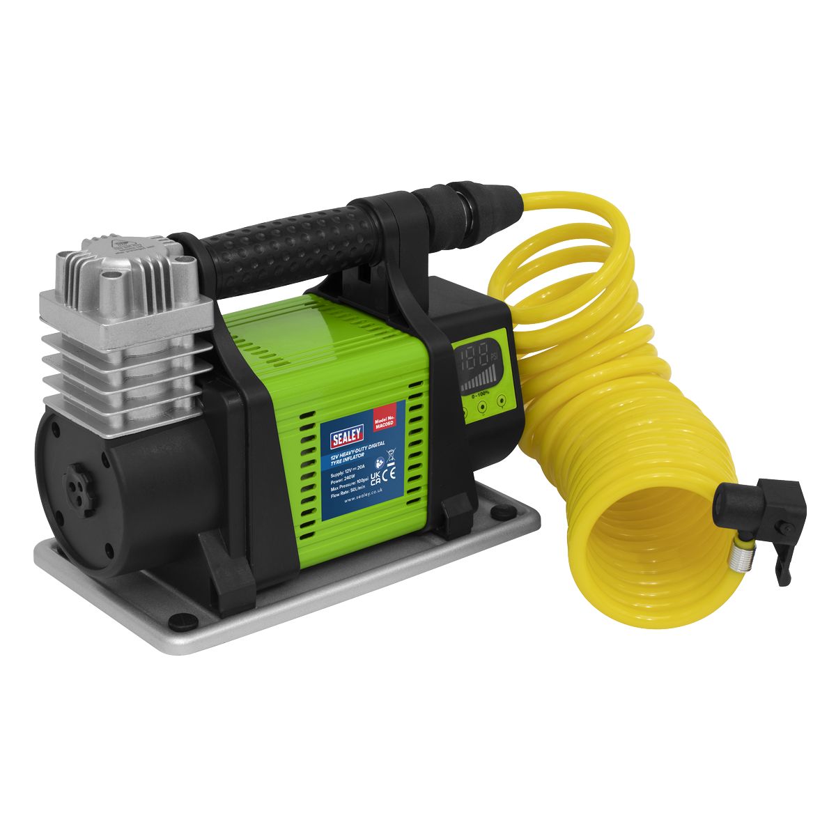 Sealey Heavy-Duty Digital Tyre Inflator 12V - Image 1