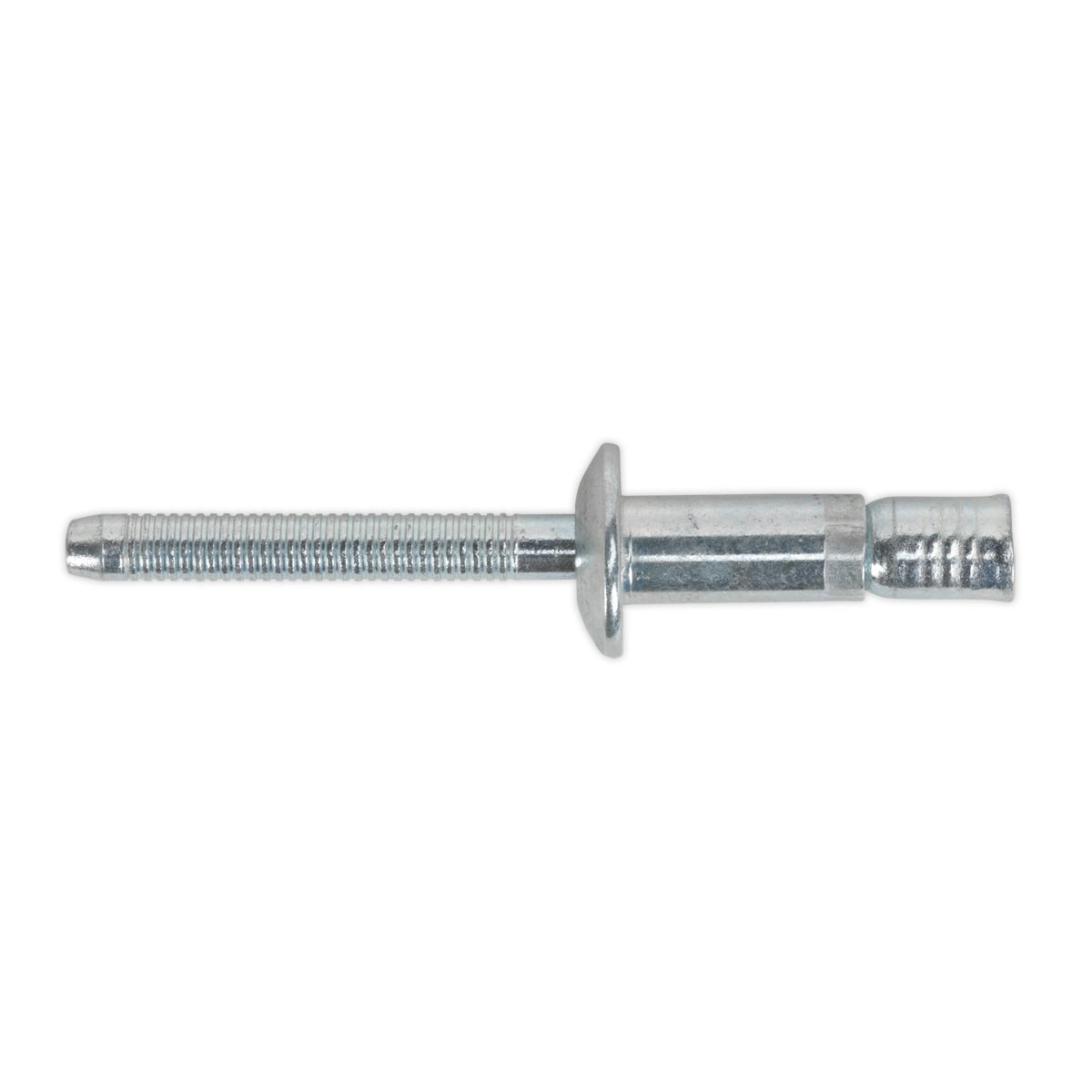 Sealey Zinc Plated Steel Structural Rivet 6.3 x 32mm - Pack of 100 - Image 1