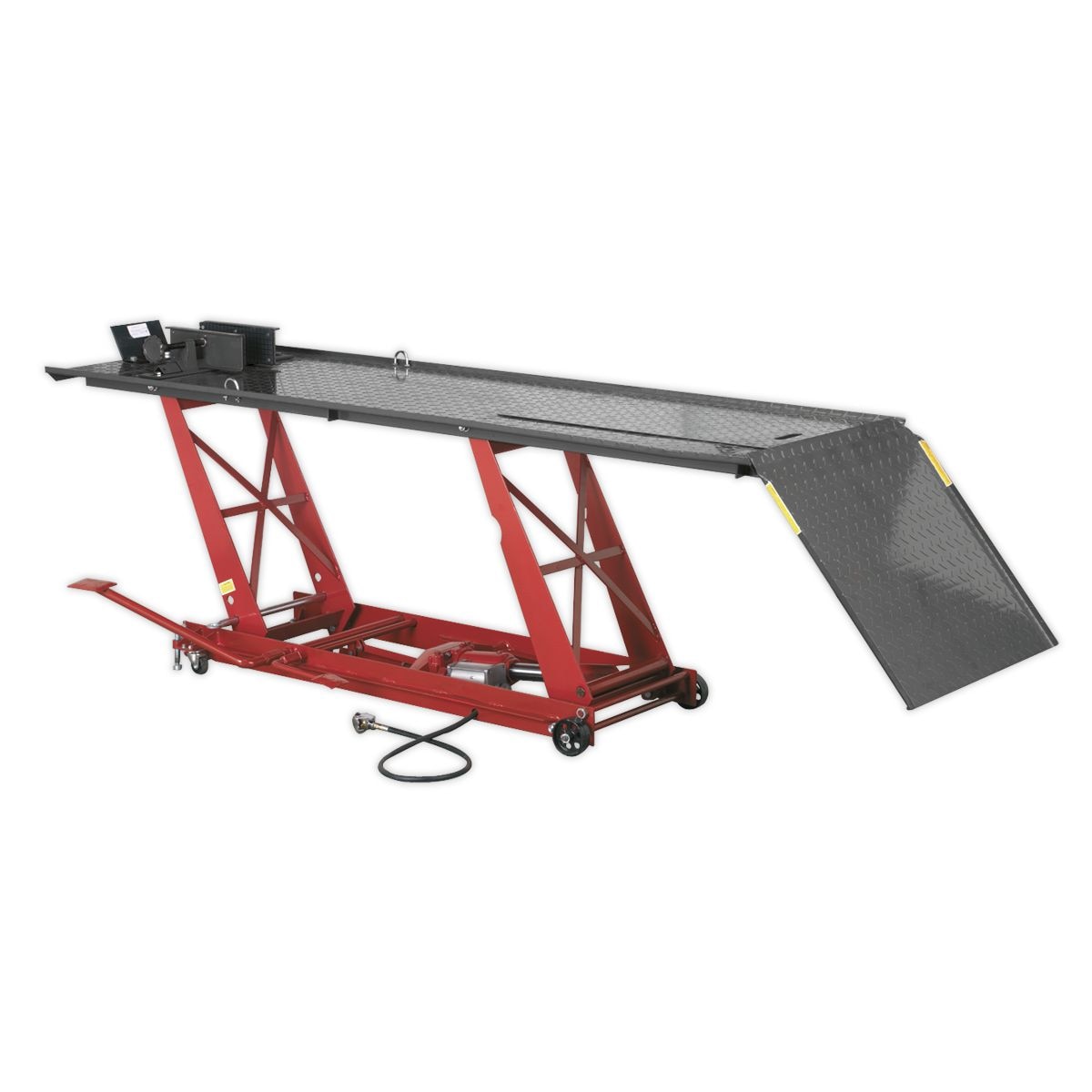 Sealey Air/Hydraulic Motorcycle Lift 454kg Capacity - Image 1