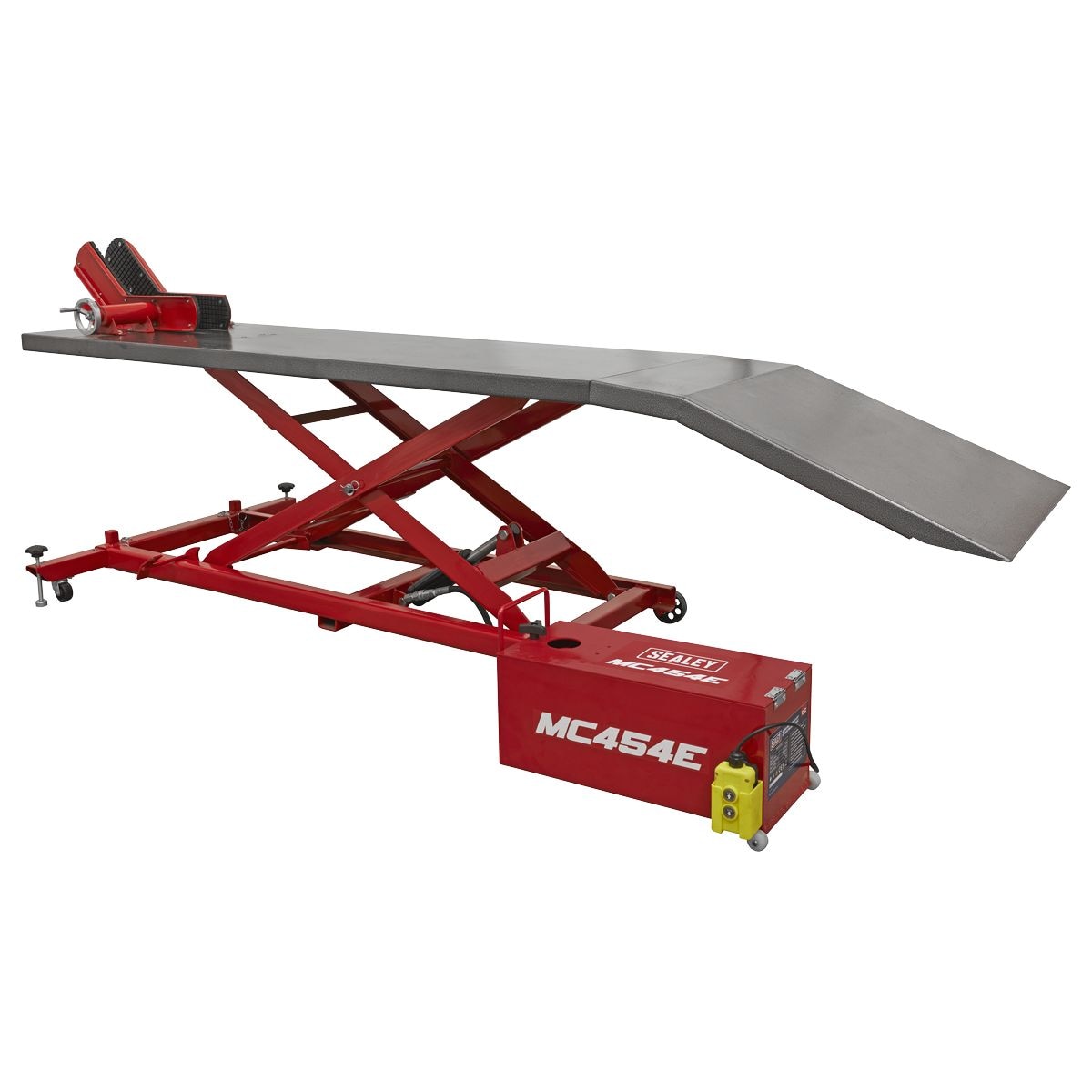 Sealey 12V Electro/Hydraulic Motorcycle Lift 450kg Capacity - Image 1