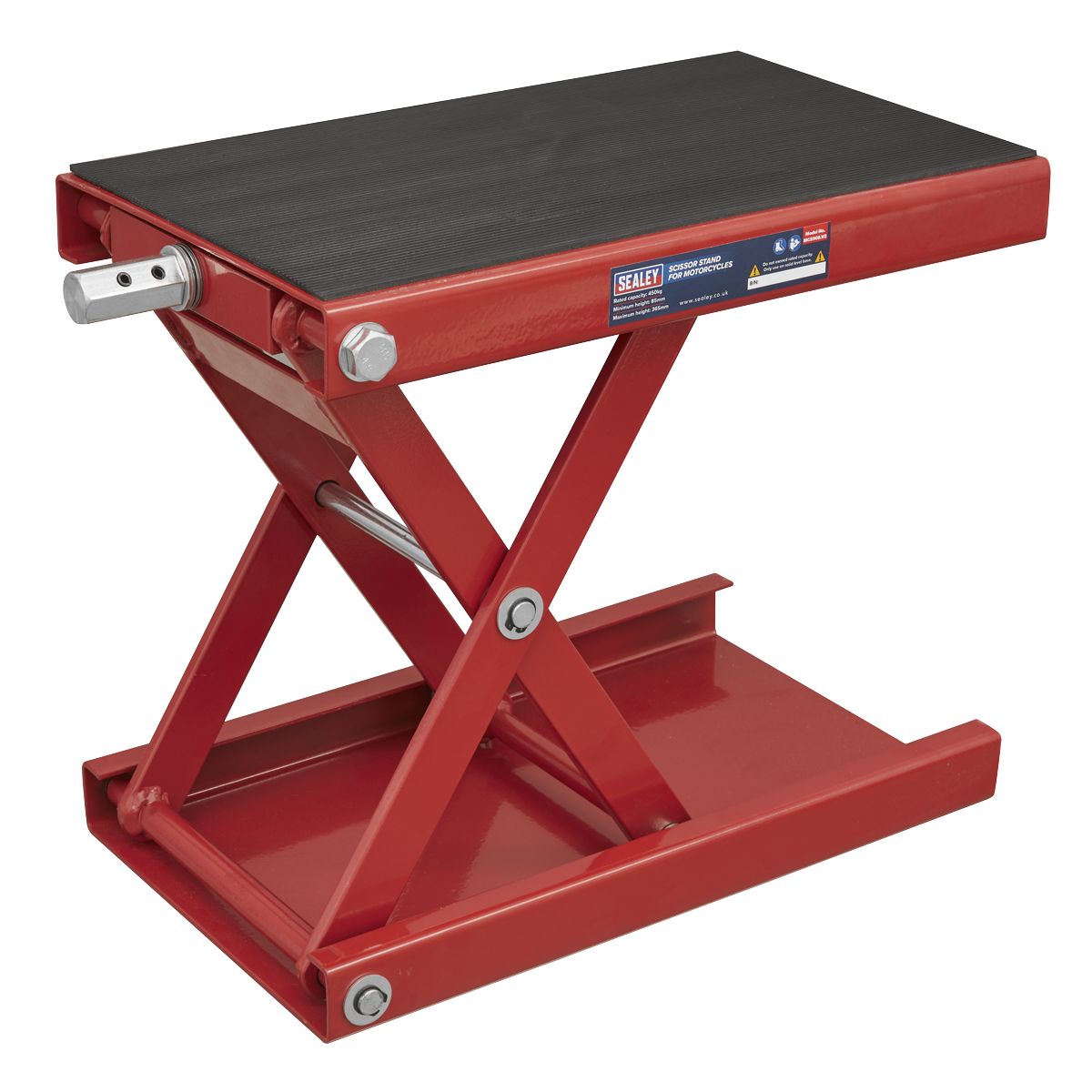 Sealey Motorcycle Scissor Stand 450kg Capacity - Image 1