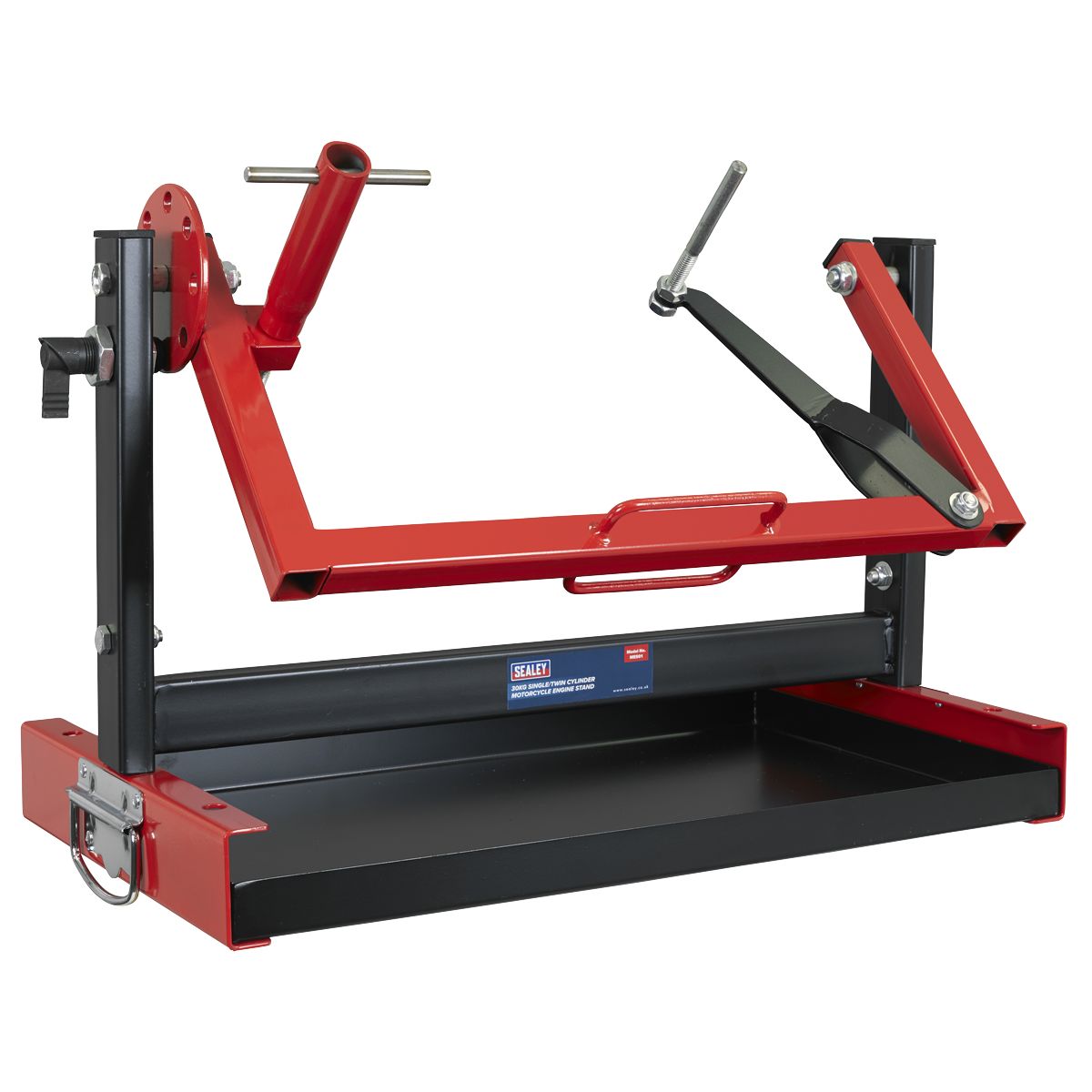 Sealey Motorcycle Engine Stand Single/Twin Cylinder 30kg Capacity - Image 1