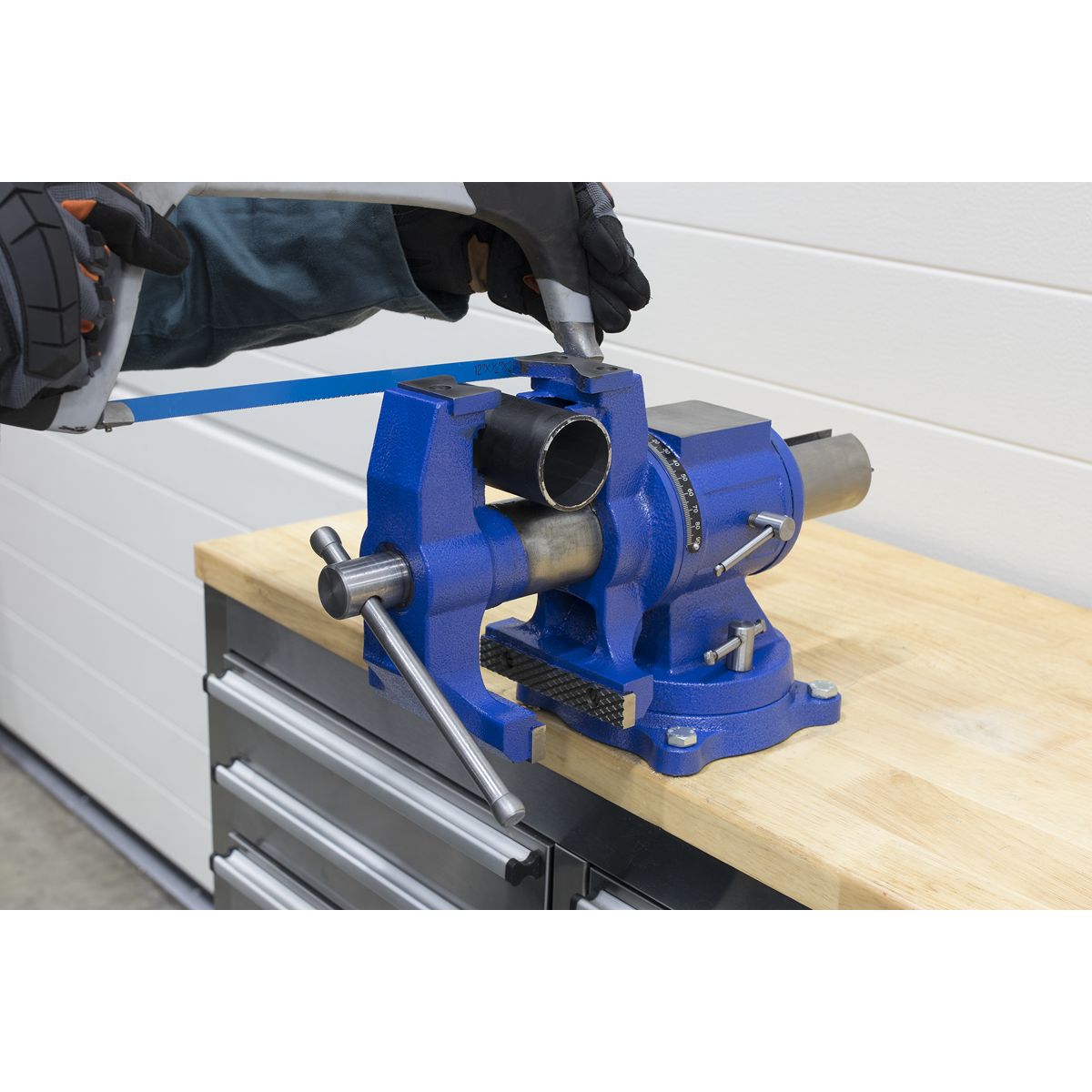 Sealey Cast Iron Multifunction Swivel Base Vice 150mm - Image 5