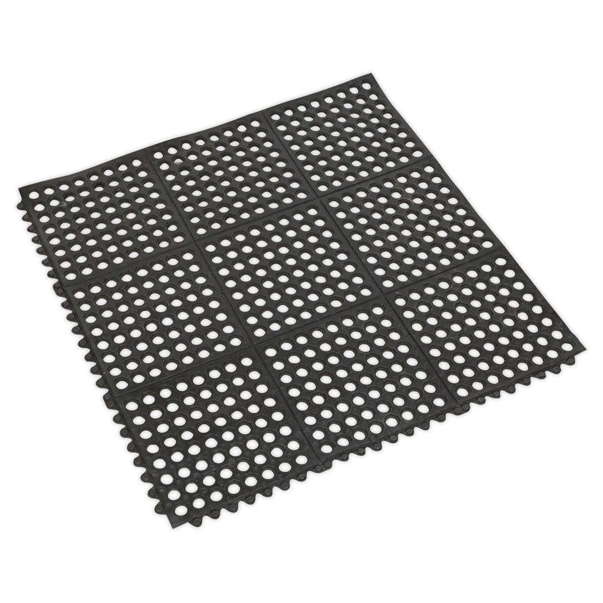 Sealey Interlocking Anti-Fatigue Matting 920 x 920mm - Image 1