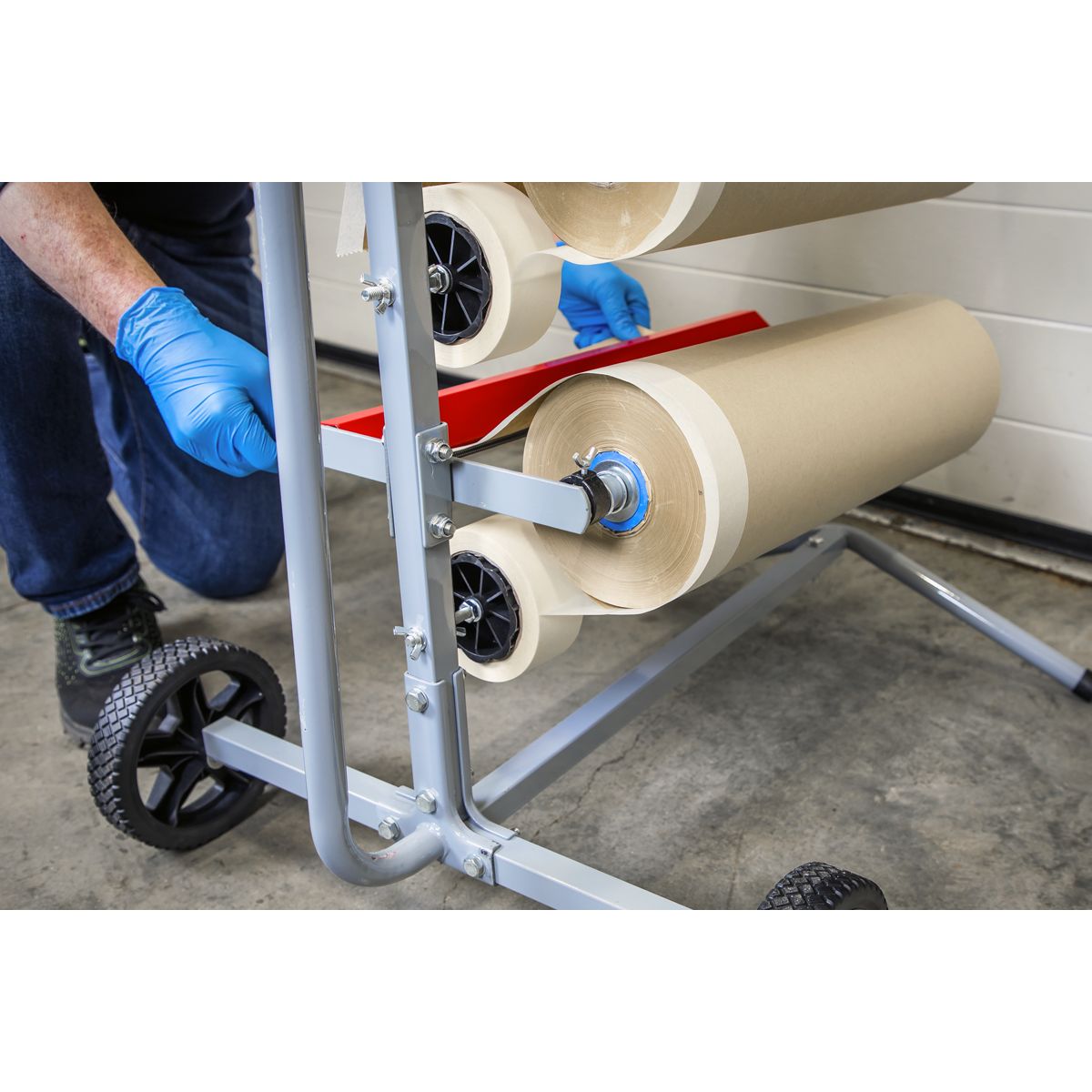 Sealey Masking Paper Dispenser Tree 2 x 300mm & 2 x 450mm Rolls - Image 9