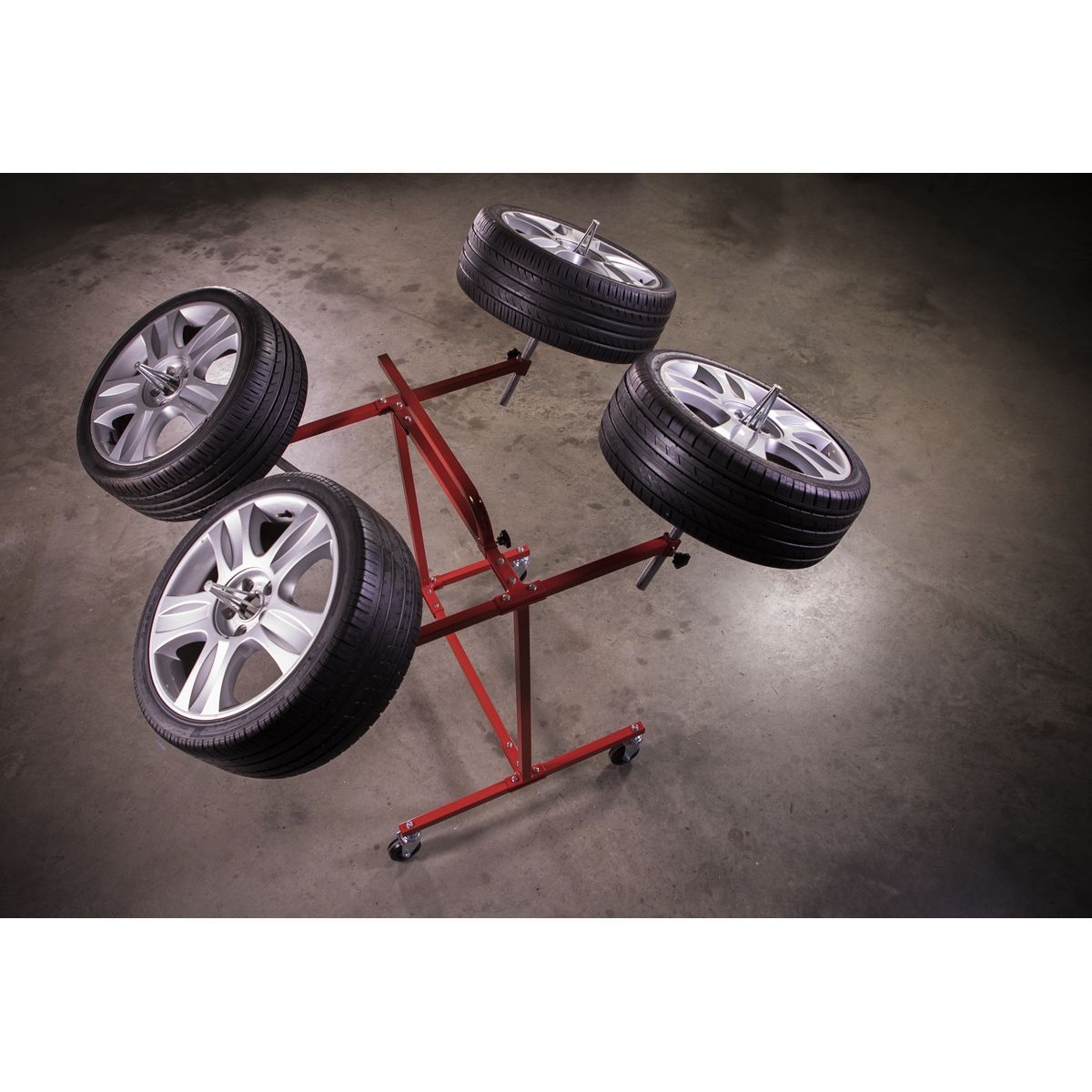 Sealey Alloy Wheel Painting/Repair Stand 4 Wheel Capacity - Image 6