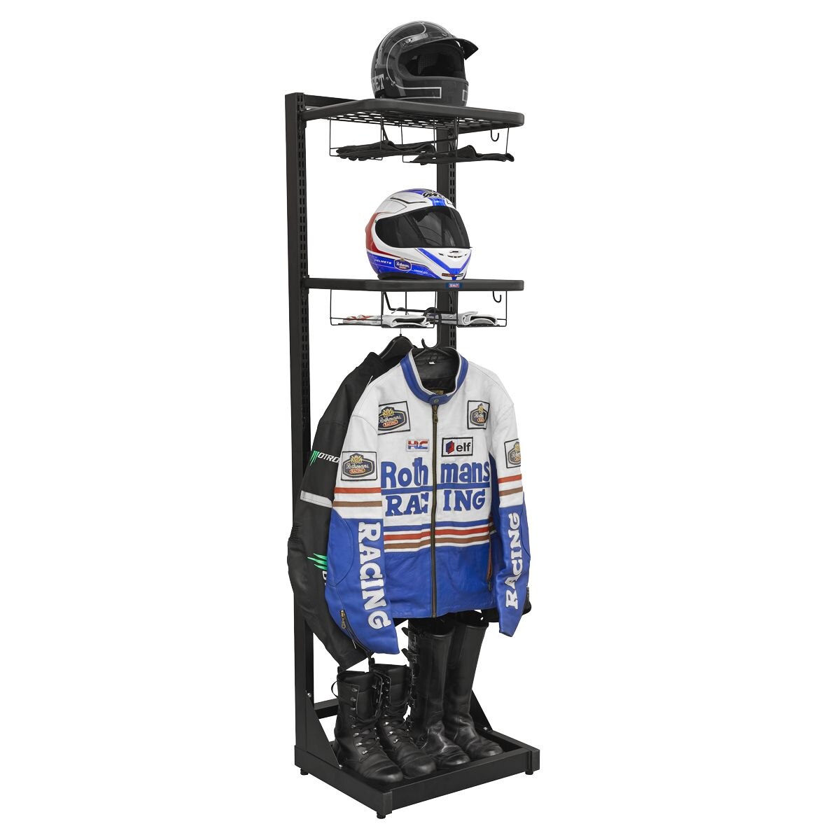 Sealey Motorcycle Helmet & Gear Tidy, Freestanding - Image 3