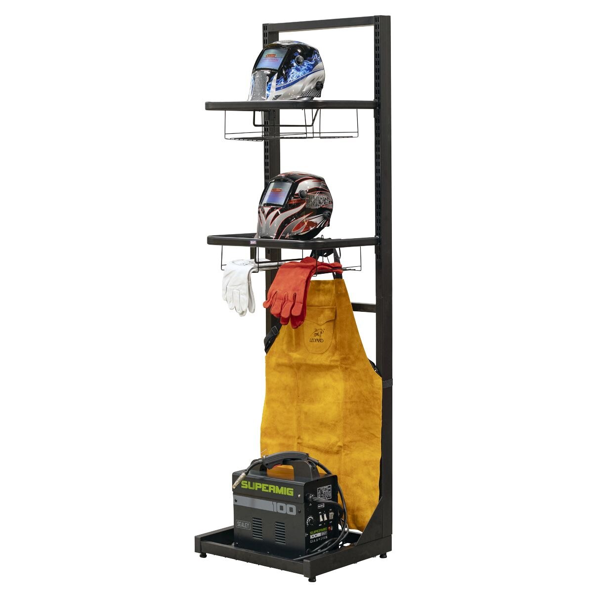 Sealey Motorcycle Helmet & Gear Tidy, Freestanding - Image 5