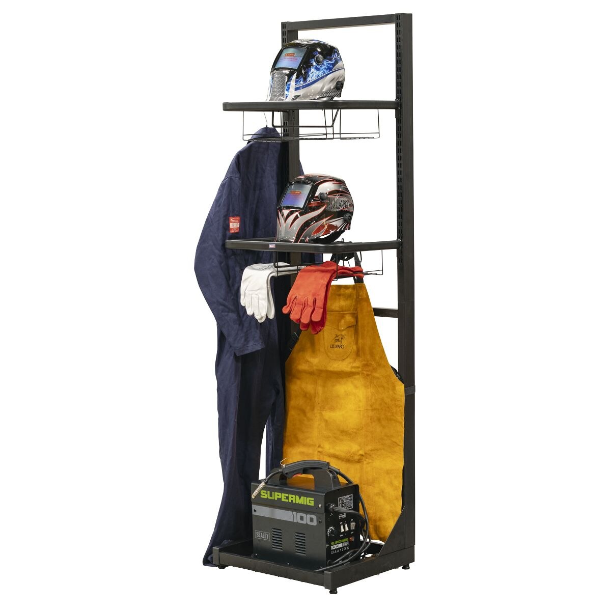 Sealey Motorcycle Helmet & Gear Tidy, Freestanding - Image 6