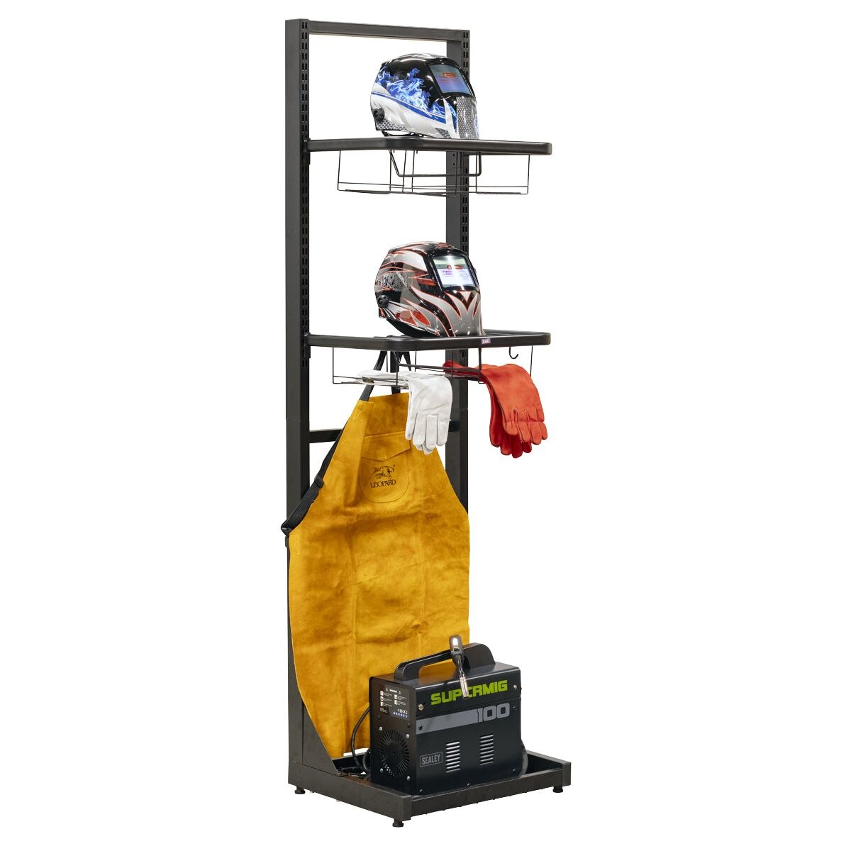 Sealey Motorcycle Helmet & Gear Tidy, Freestanding - Image 8