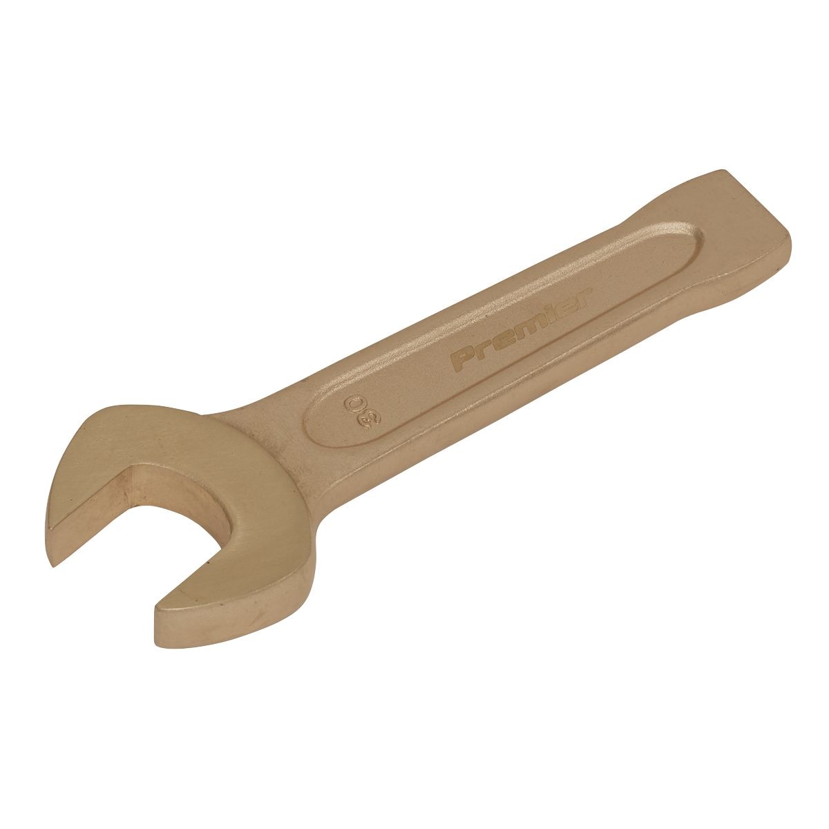 Sealey Premier Non-Sparking Open-End Slogging Spanner 30mm - Image 1