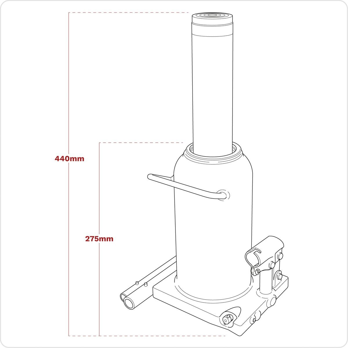 Sealey Bottle Jack 30 Tonne - Image 6