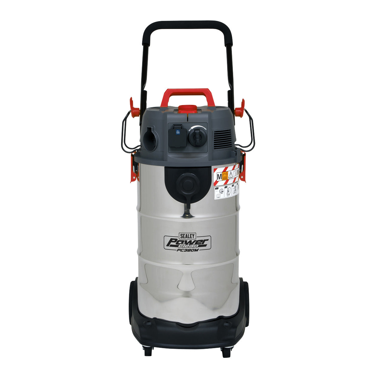 Sealey M Class Dust-Free Vacuum Cleaner Wet & Dry Stainless Steel Drum 38L 1500W/230V PC380M
