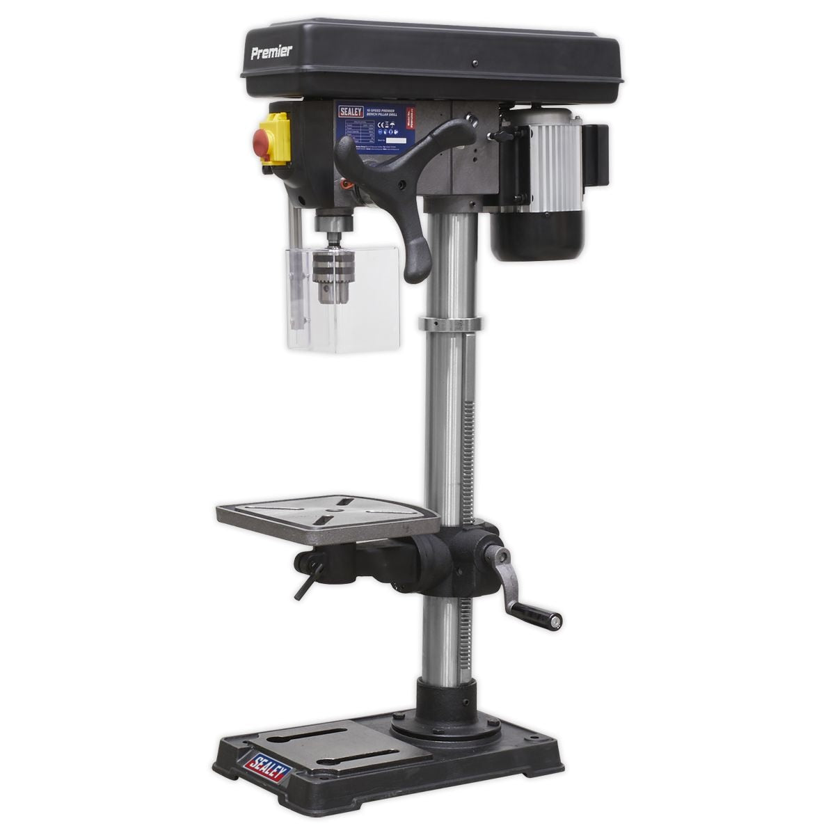 Sealey Premier Bench Mounting Pillar Drill 16-Speed 370W 230V - Image 1