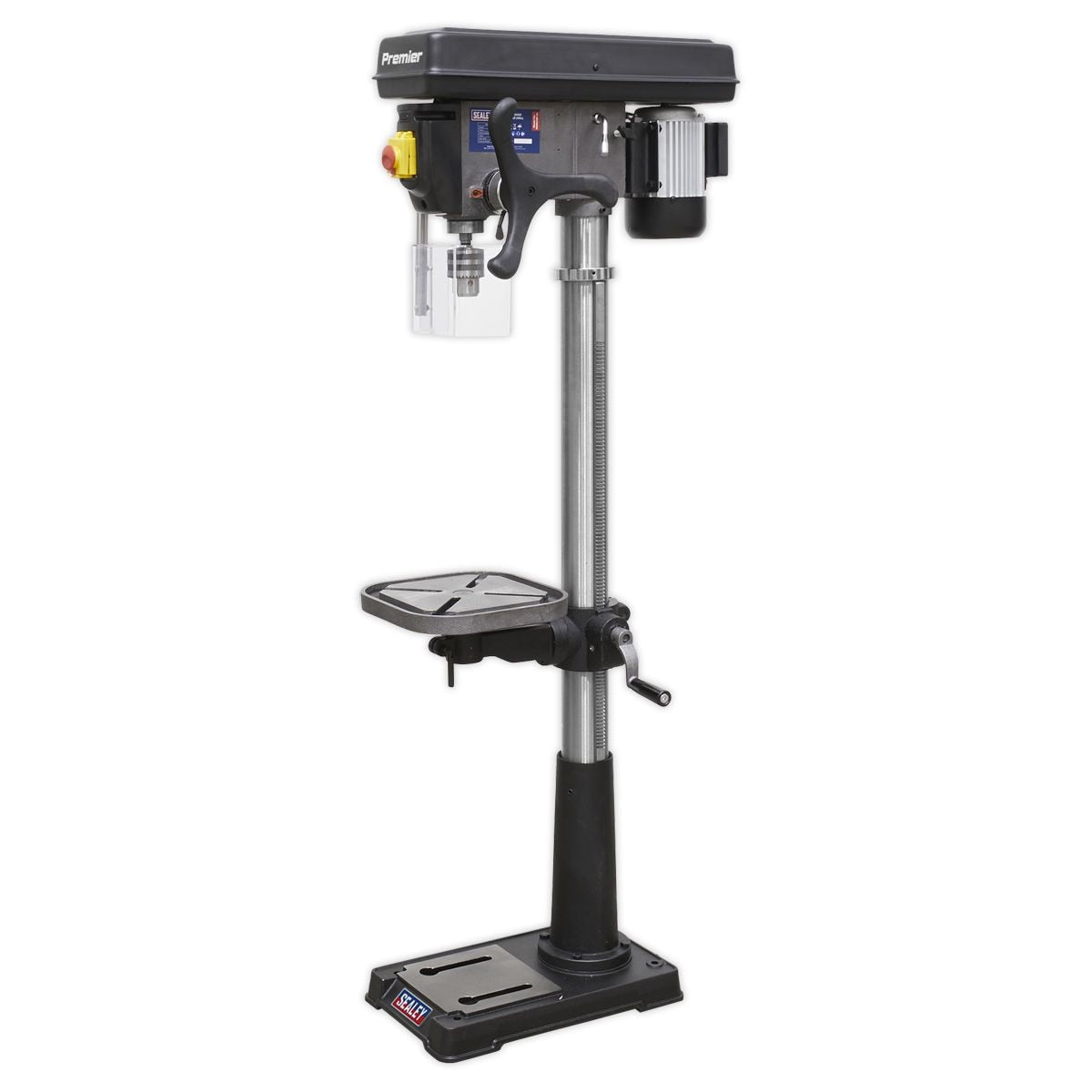 Sealey Premier Floor Standing Pillar Drill 16-Speed 370W 230V - Image 1