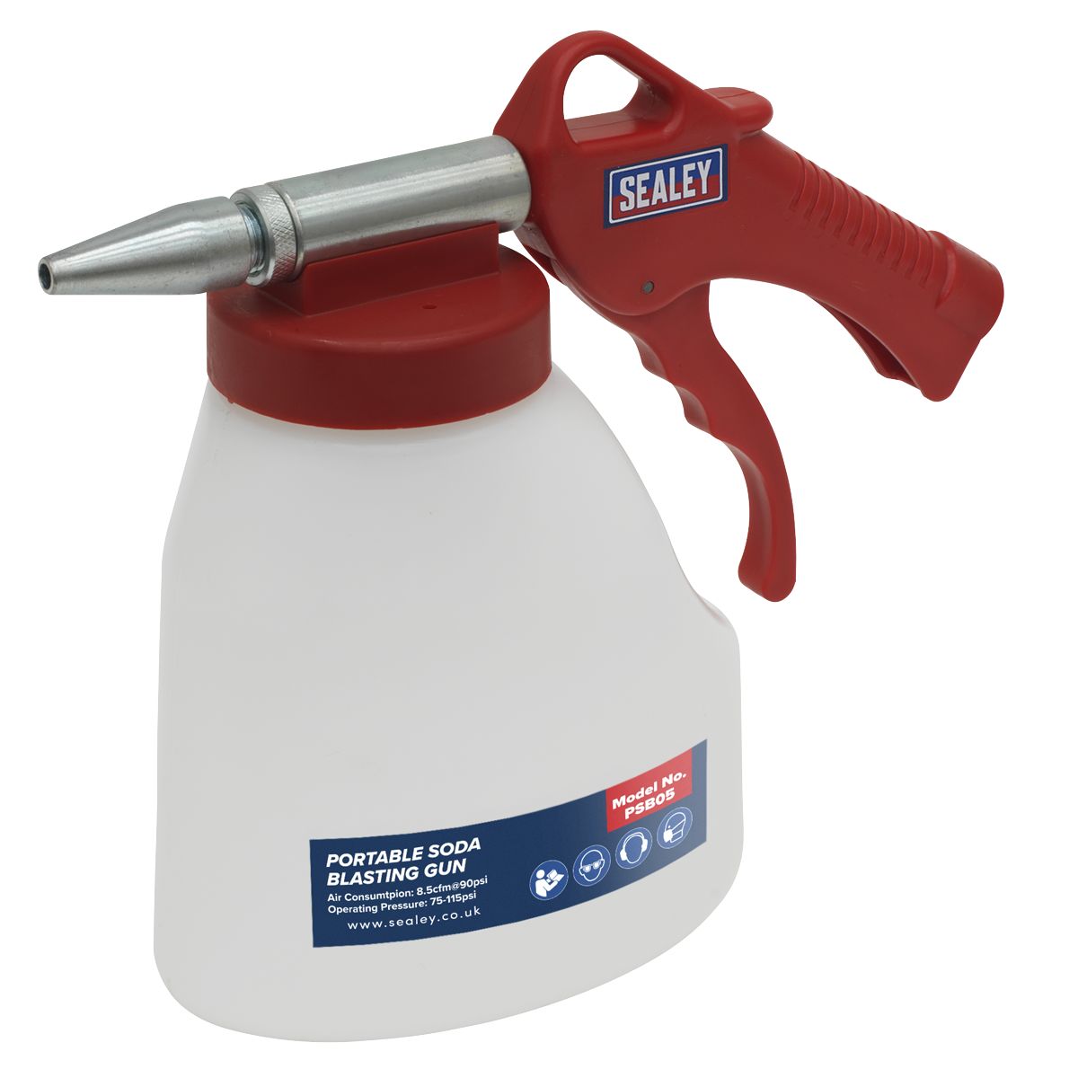 Sealey Portable Soda Blasting Gun - Image 1